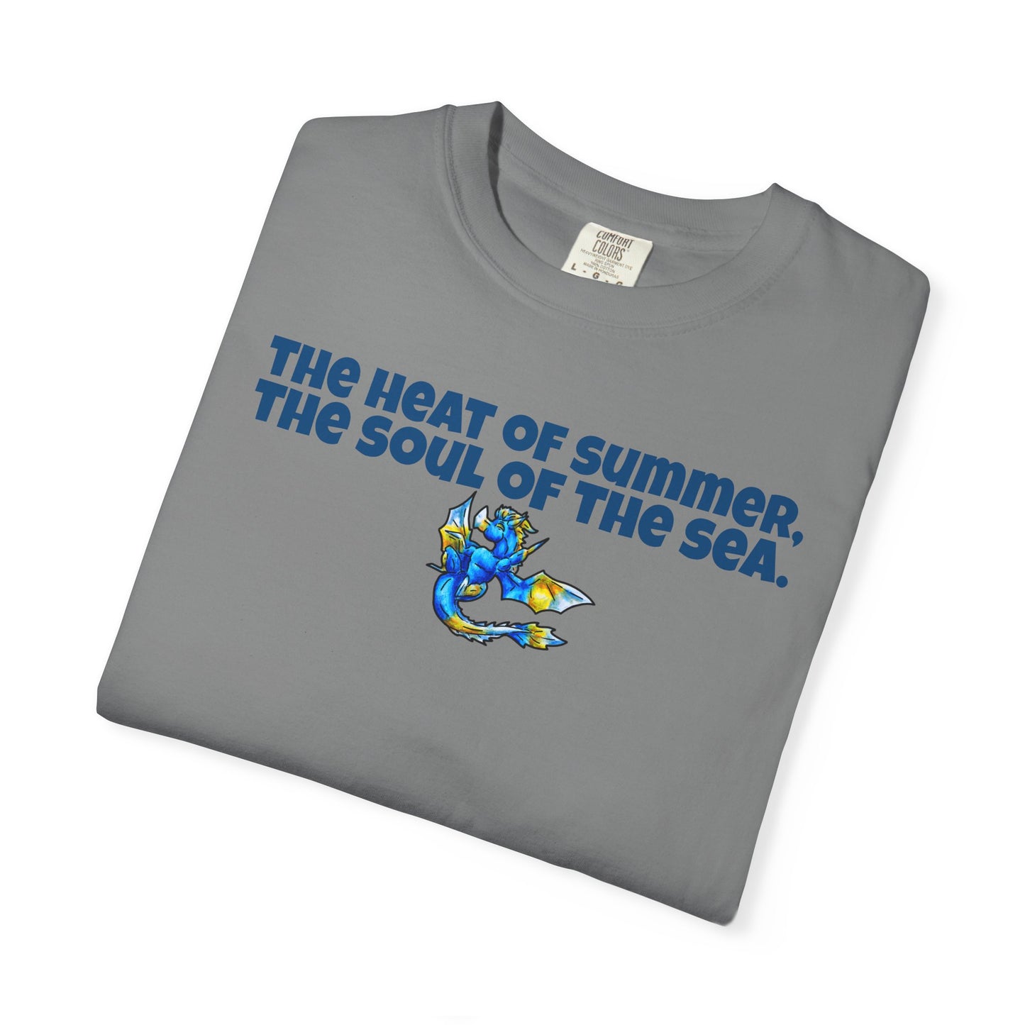 Chibi Summer Dragon- Heat & Soul- Summer Fantasy- Sunlit Tide Dragon- T-Shirt