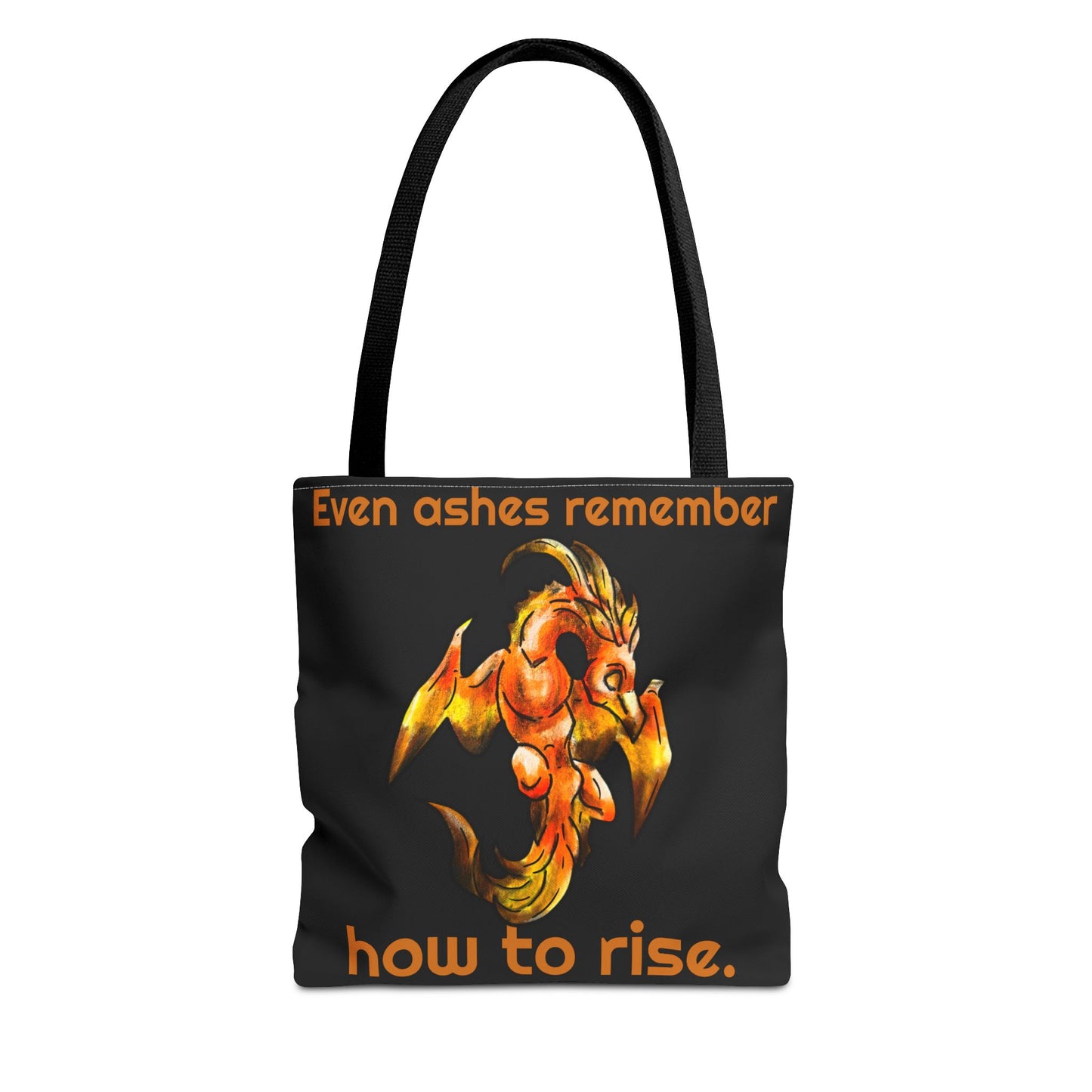 Chibi Cayene the Pheonix- Fantasy Bird Illustration- Majestic Phoenix- Two-toned Tote Bag