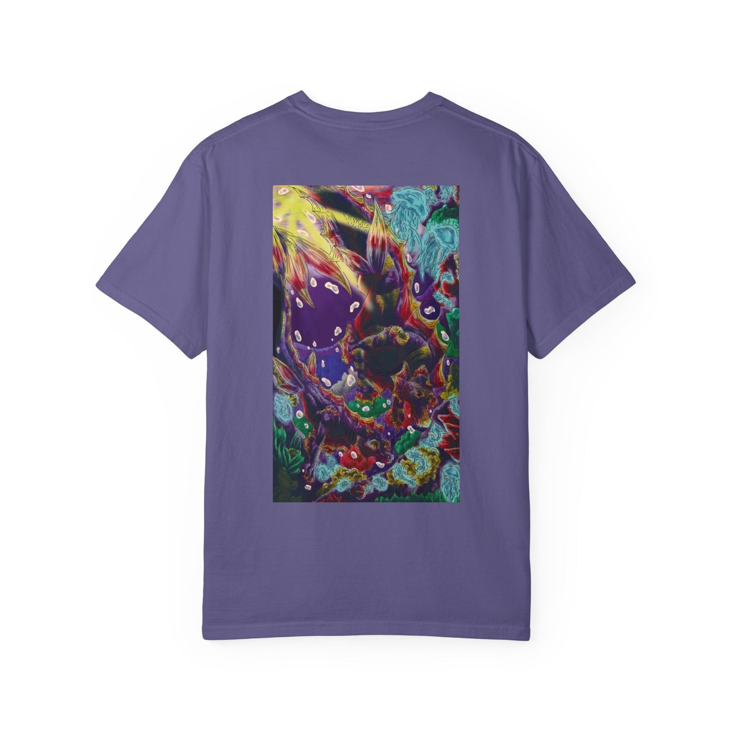 Team Sunset Hippocampus- Vibrant Ocean Fantasy Art- Marine Fantasy Illustration- Fantasy Ocean Art- T-shirt
