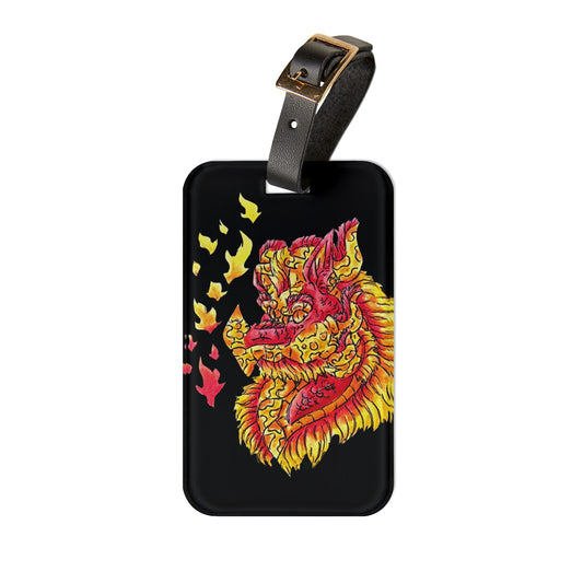 Fire Dragon Head Luggage Tag