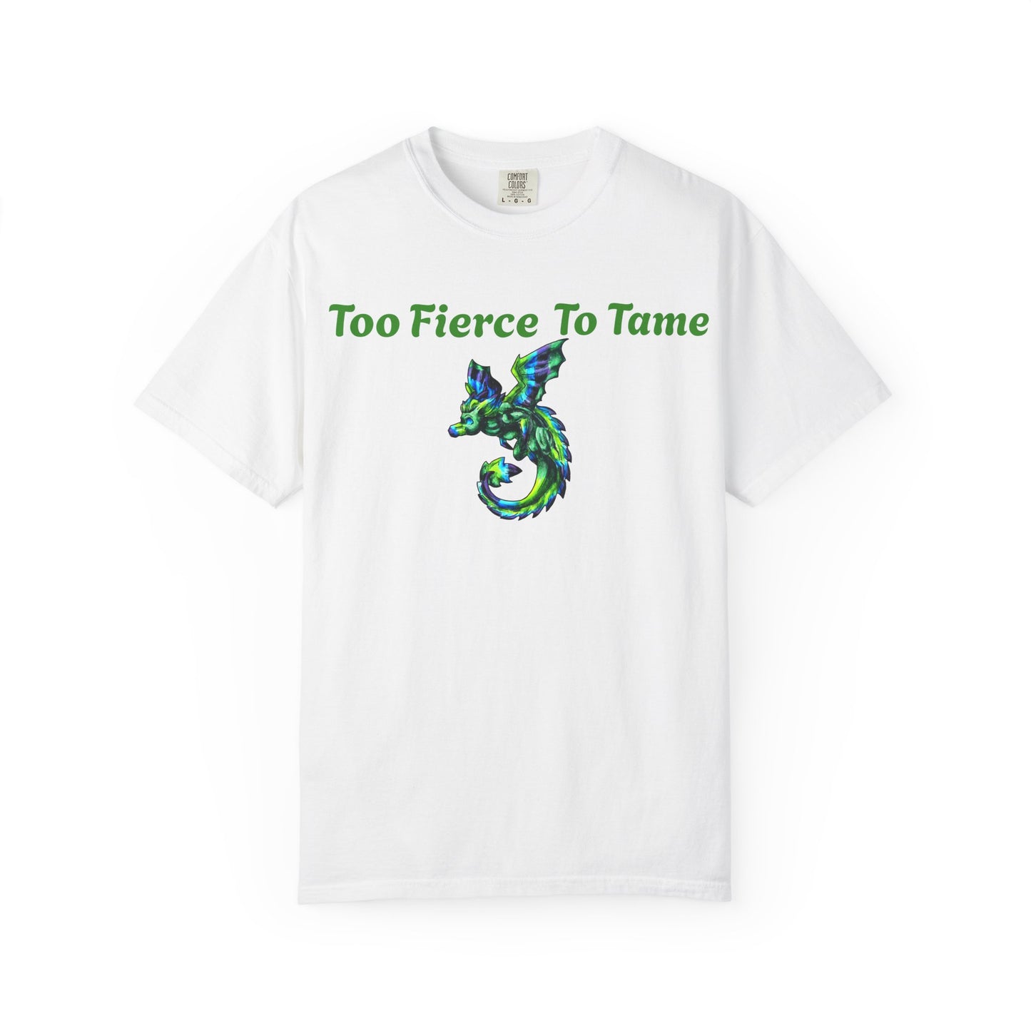 Arlith- Emerald Dragon – Aggressive Green Fantasy Dragon –Too fierce to tame T-shirt – Mythical Creature– Dragon Lover Gift