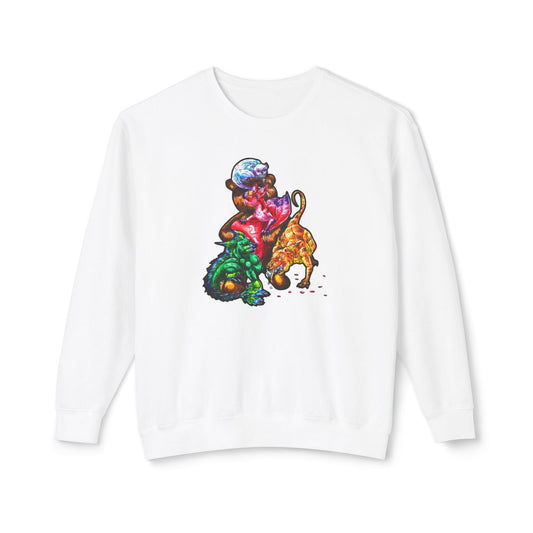 Valentine Cuties- Animal Grouping – Fantasy Animal Art – Valentine's Day Art – Valentine Lover Gift Unisex Crewneck