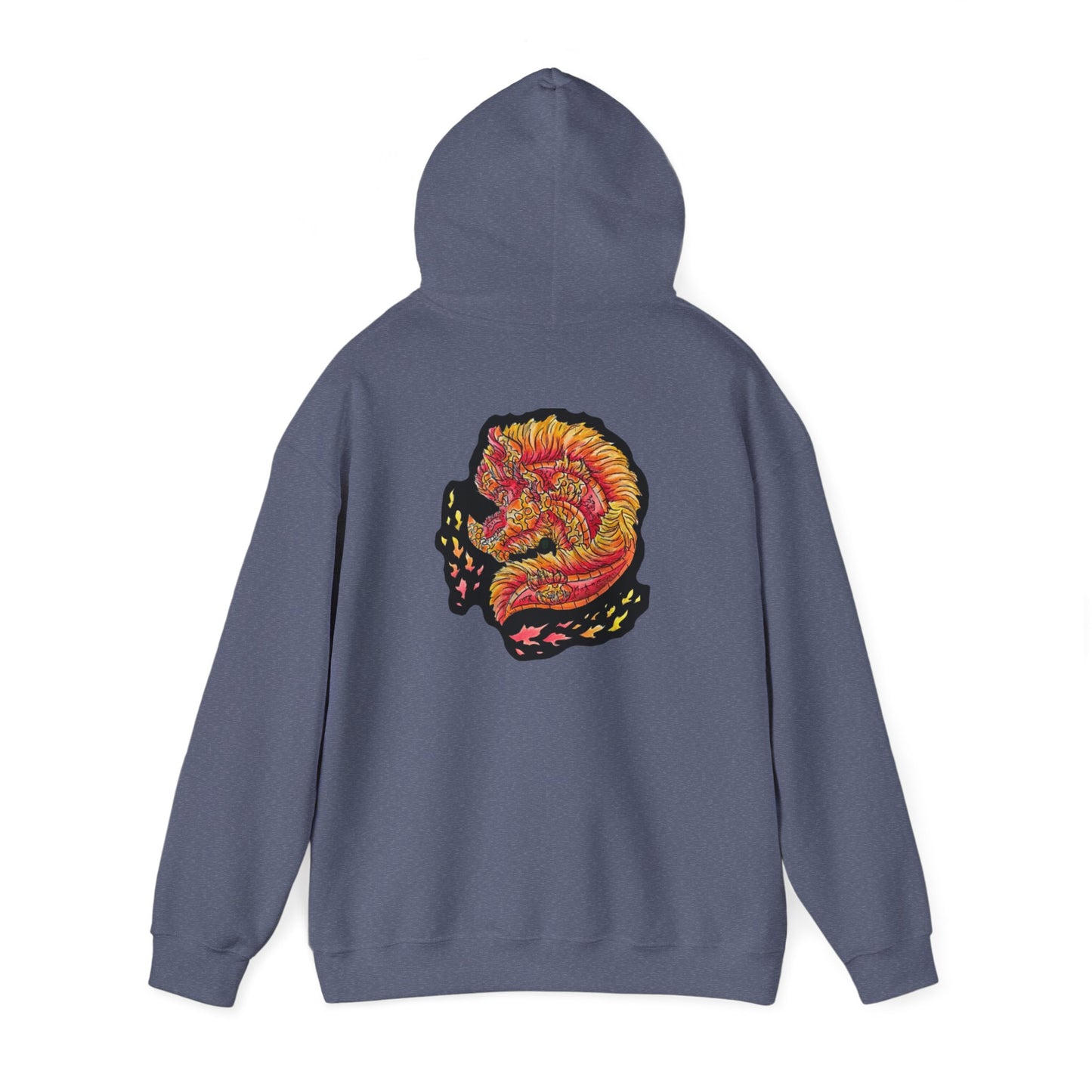 Fire Dragon Head Unisex Heavy Blend™ Hooded Sweatshirt