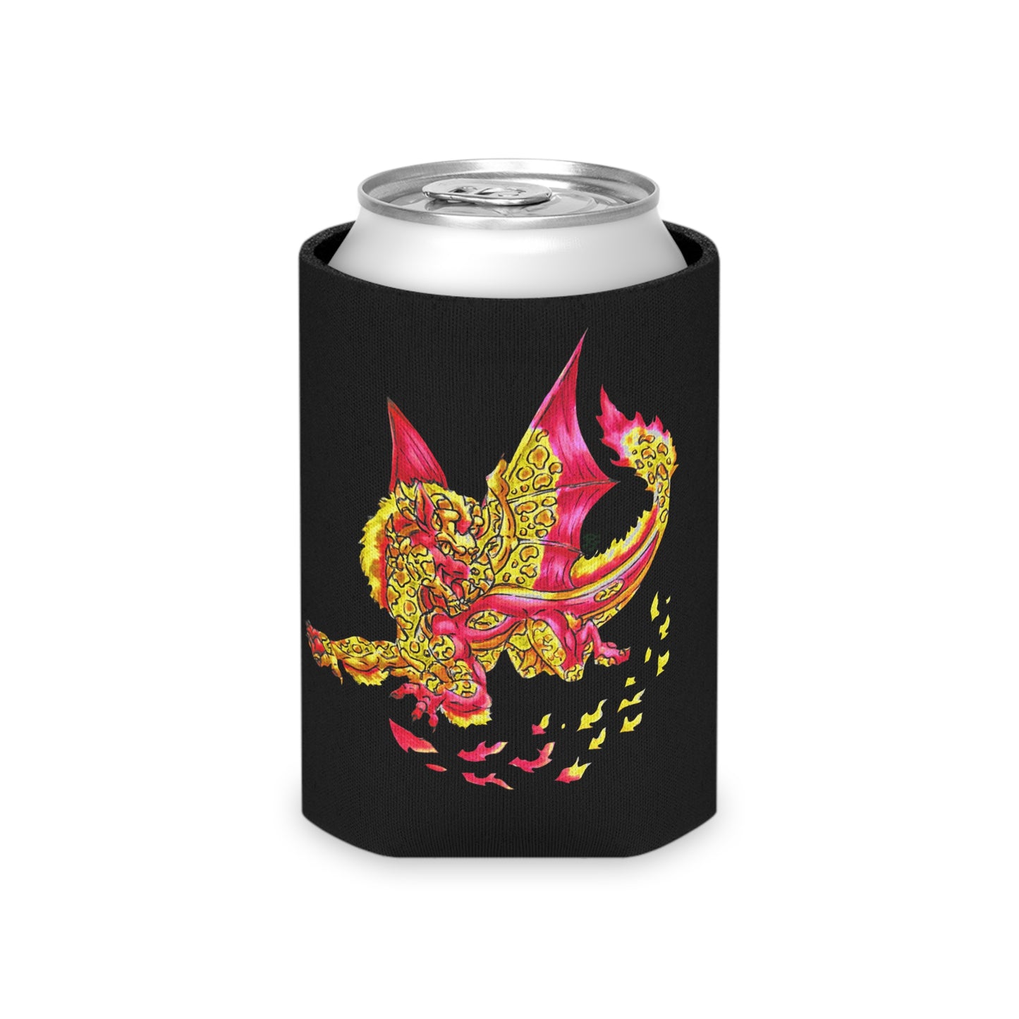 Cutesy Fire Dragon Fly Can Cooler