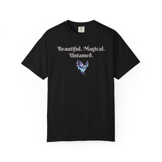 Chib Seleste the Peryton- Untamed- Fantasy Creature- White Deer Bird- T-shirt