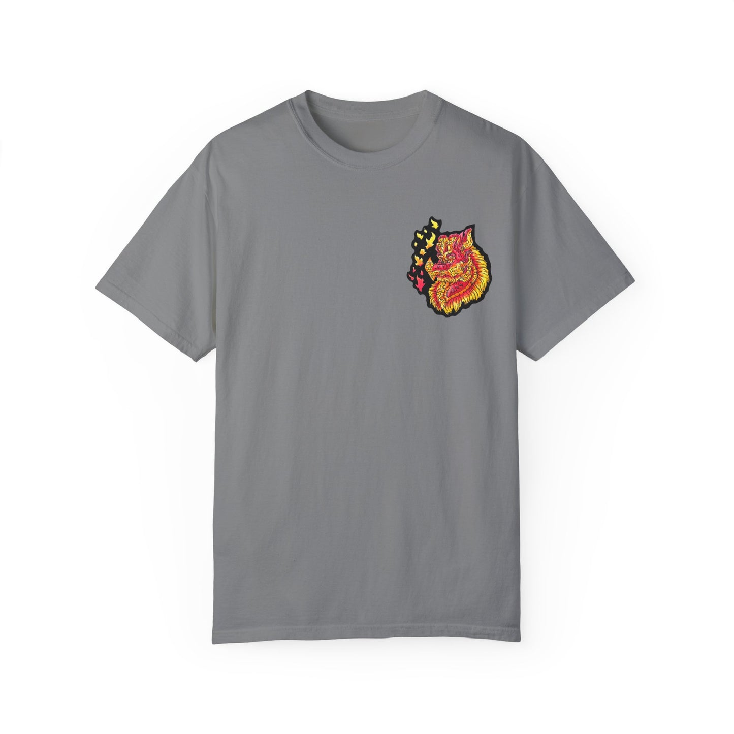 Fire Dragon Head 2 Unisex Garment-Dyed T-shirt