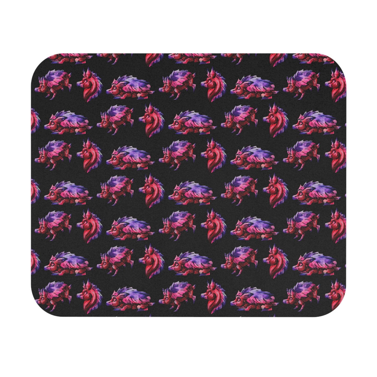 Chibi Azalea the Hedgehog-Pattern- Chibi Hedgehog- Cute Animal - Mouse Pad (Rectangle)