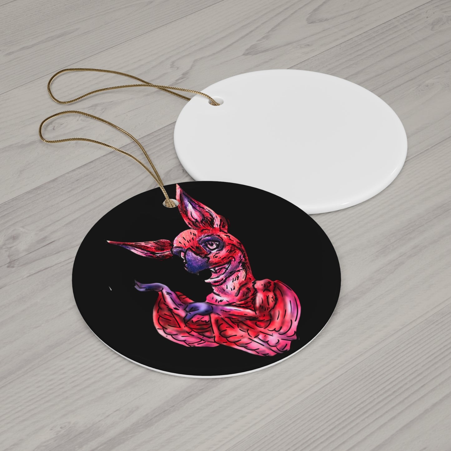 Myra the Bat Ceramic Ornament