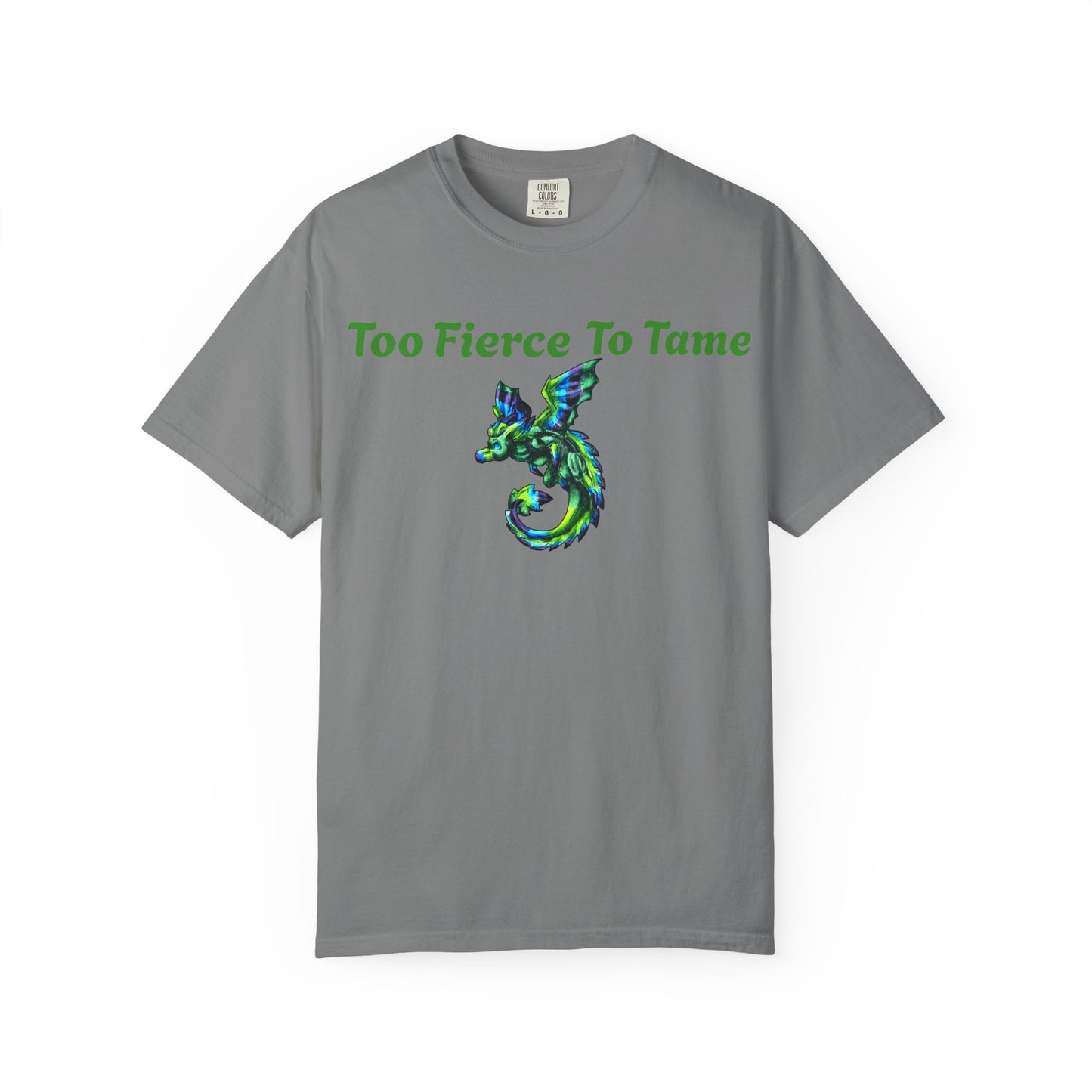 Arlith- Emerald Dragon – Aggressive Green Fantasy Dragon –Too fierce to tame T-shirt – Mythical Creature– Dragon Lover Gift