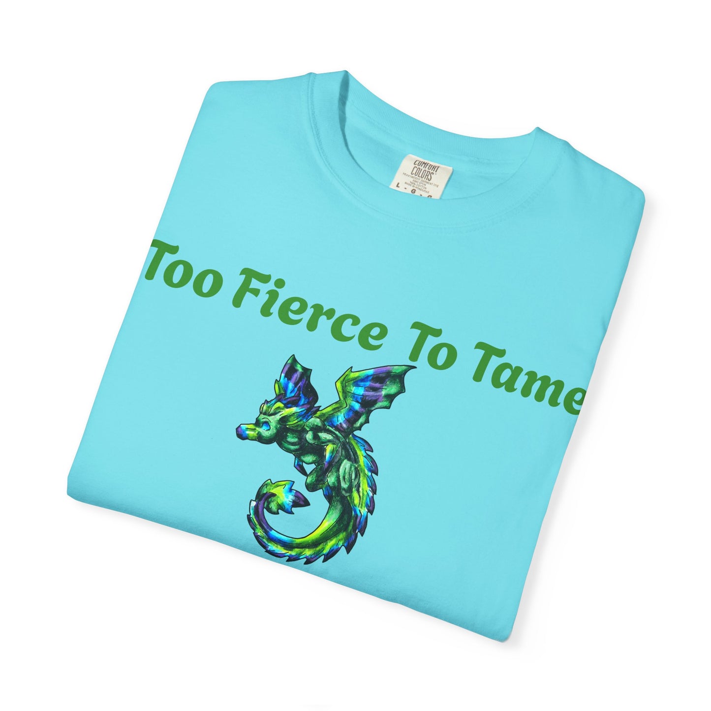 Arlith- Emerald Dragon – Aggressive Green Fantasy Dragon –Too fierce to tame T-shirt – Mythical Creature– Dragon Lover Gift
