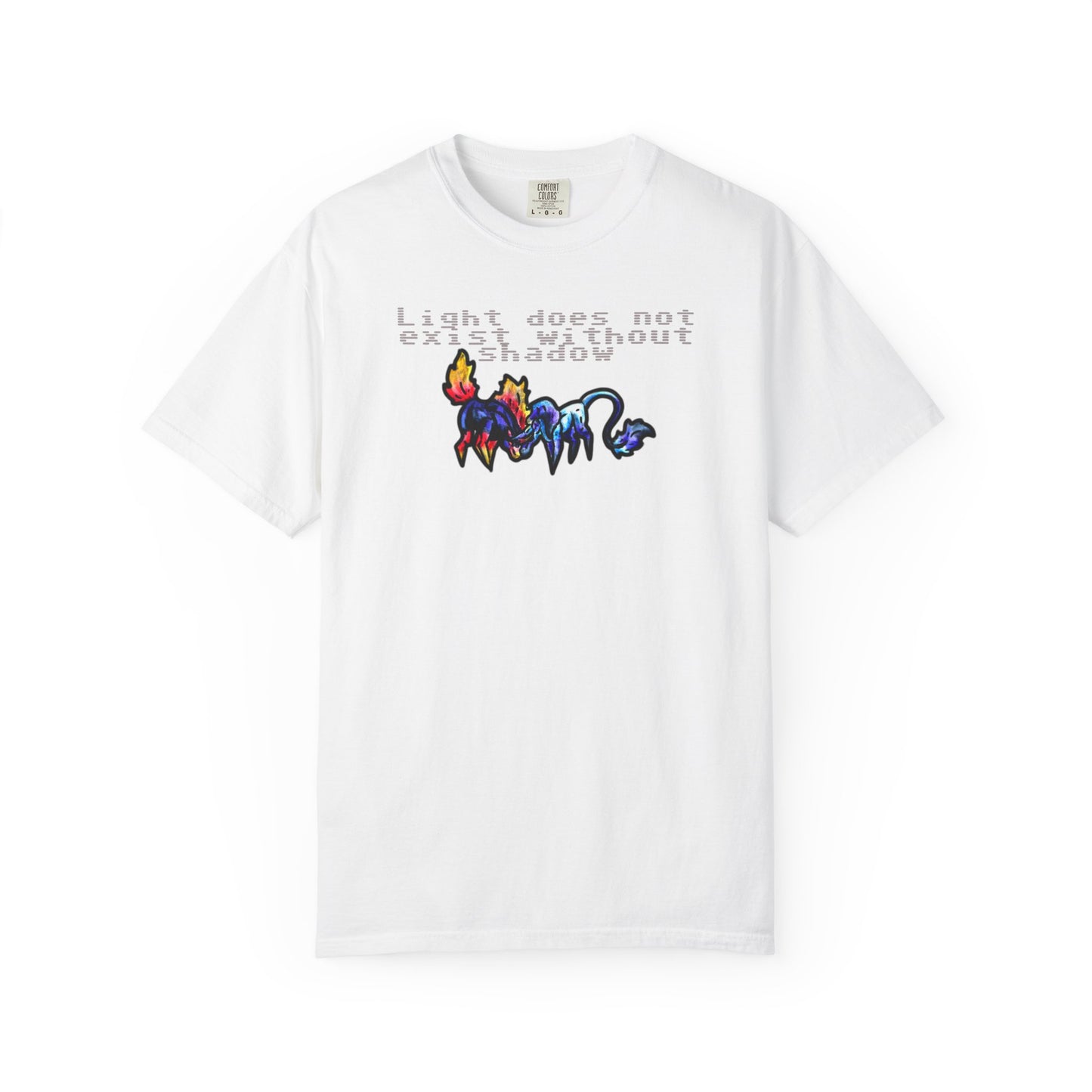 Chibi Dream and Nightmare Unicorn- Light & Shadow- Celestial Nightmare- Duality– Light and Dark Fantasy- T-shirt