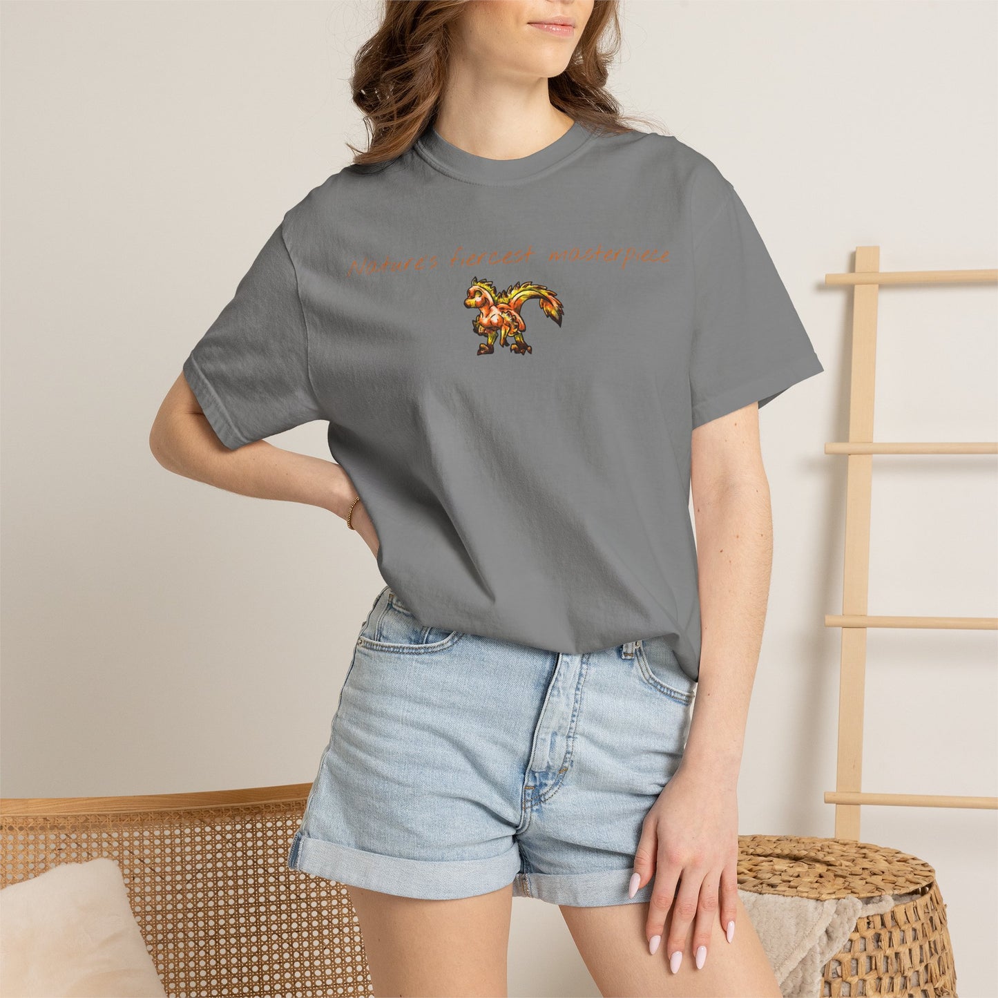 Chibi Caena the Raptor- Masterpiece- Dinosaur art- Prehistoric- T-shirt