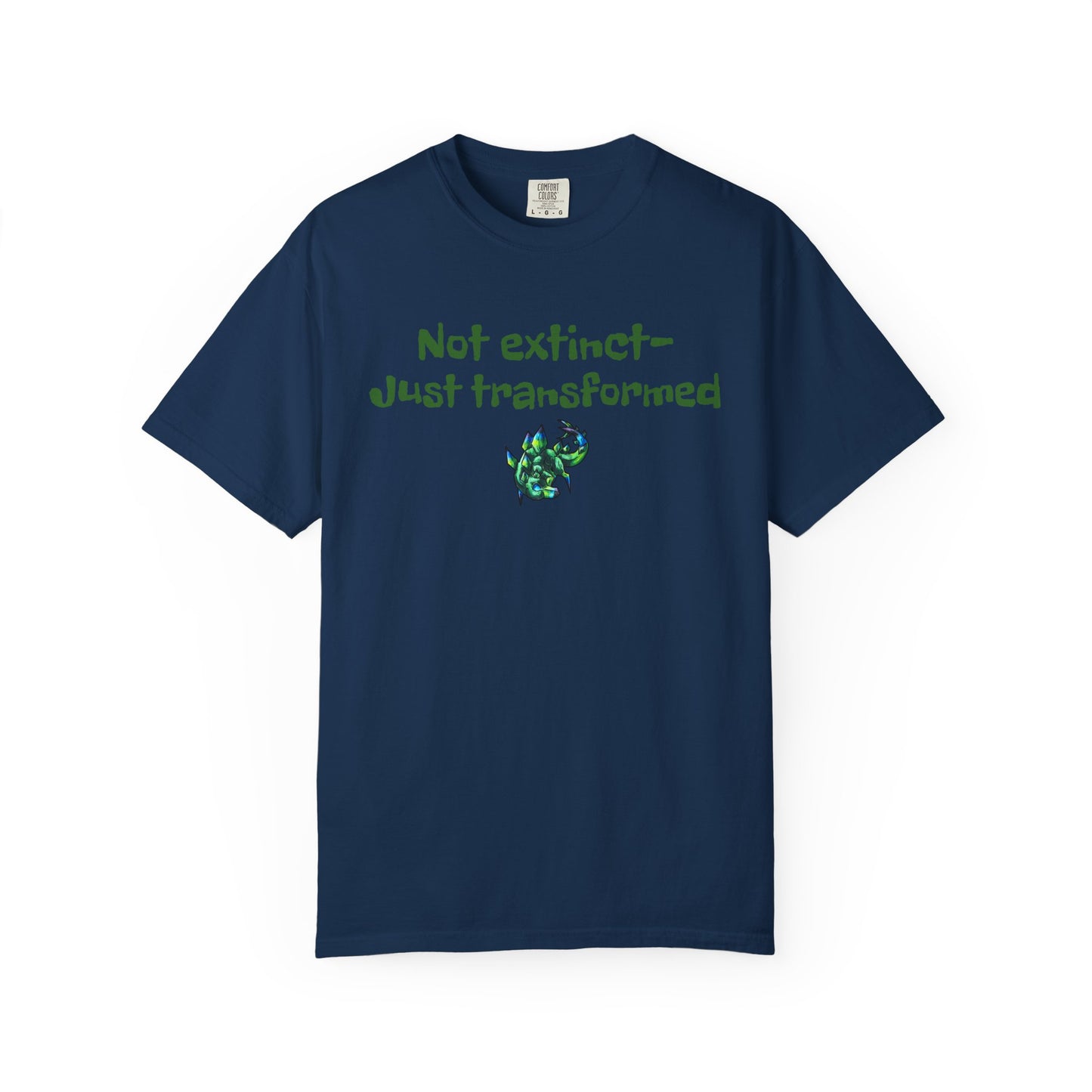 Chibi Arith the Stegosaurus-Not extinct, transformed- Chibi Dinosaur Art- Prehistoric Creature- T- Shirt
