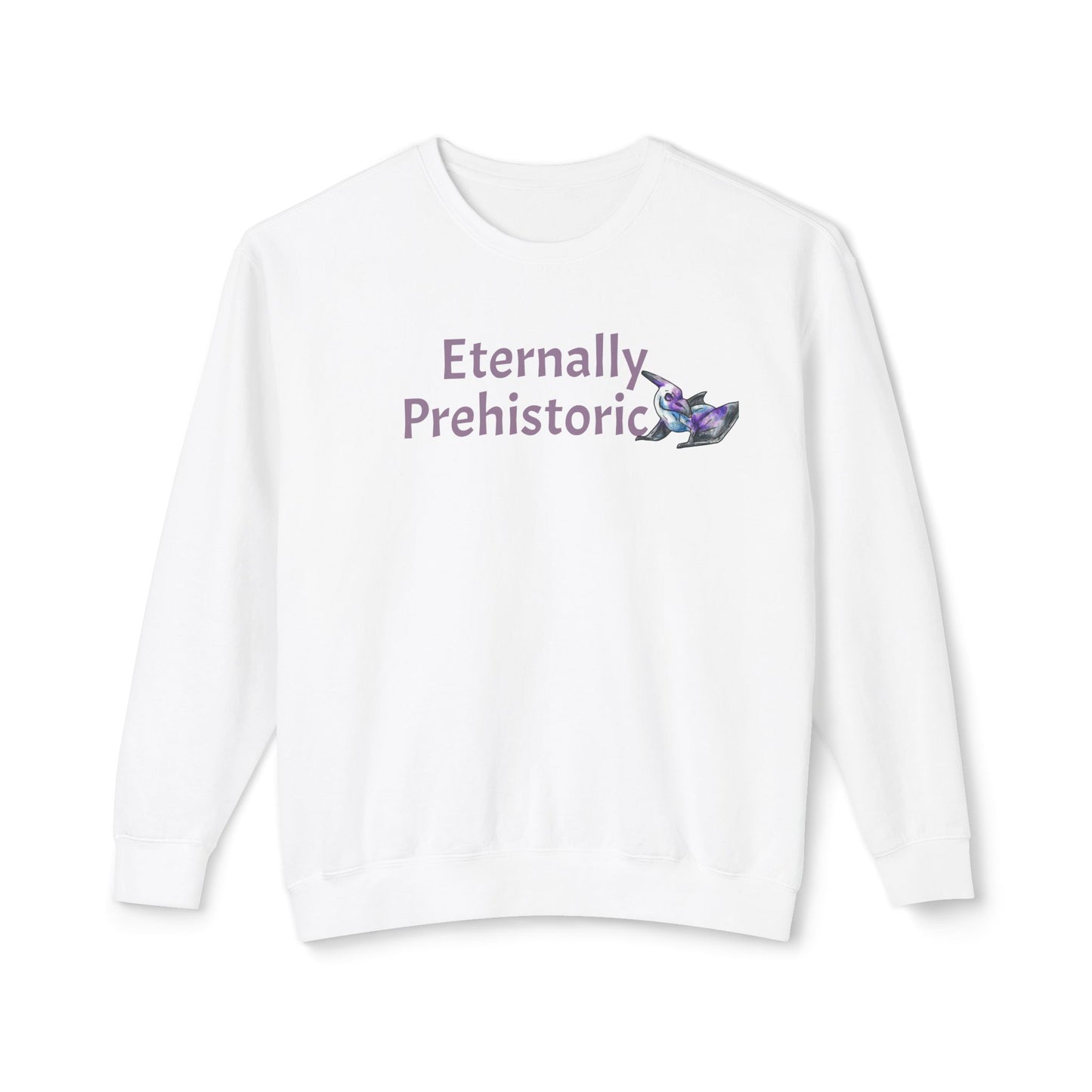 Siln - Eternally Prehistoric – Pterodactyl Art - Flying Dinosaur Illustration - Dino Lover Gift - Unisex Crewneck