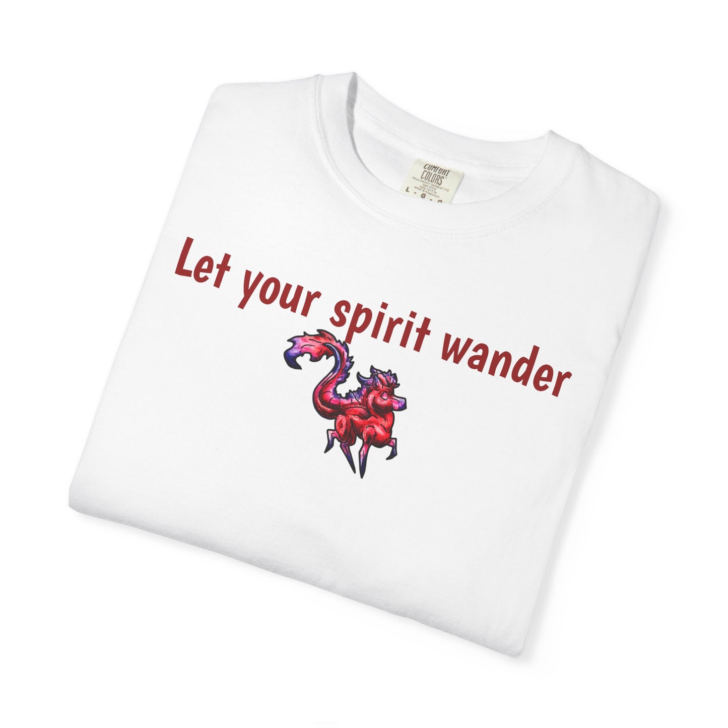 Chibi Myer the Kirin- Let your spirit wander T-shirt- Fantasy Nature- Mythical Creature- Kirin Lover Gift - Shirt