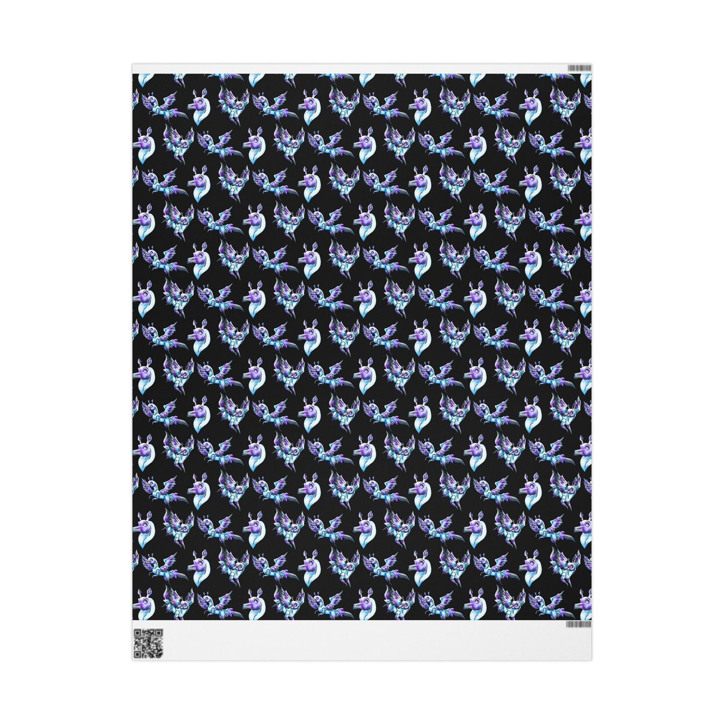 Chib Seleste the Peryton- Fantasy Creature- White Deer Bird- Wrapping Paper