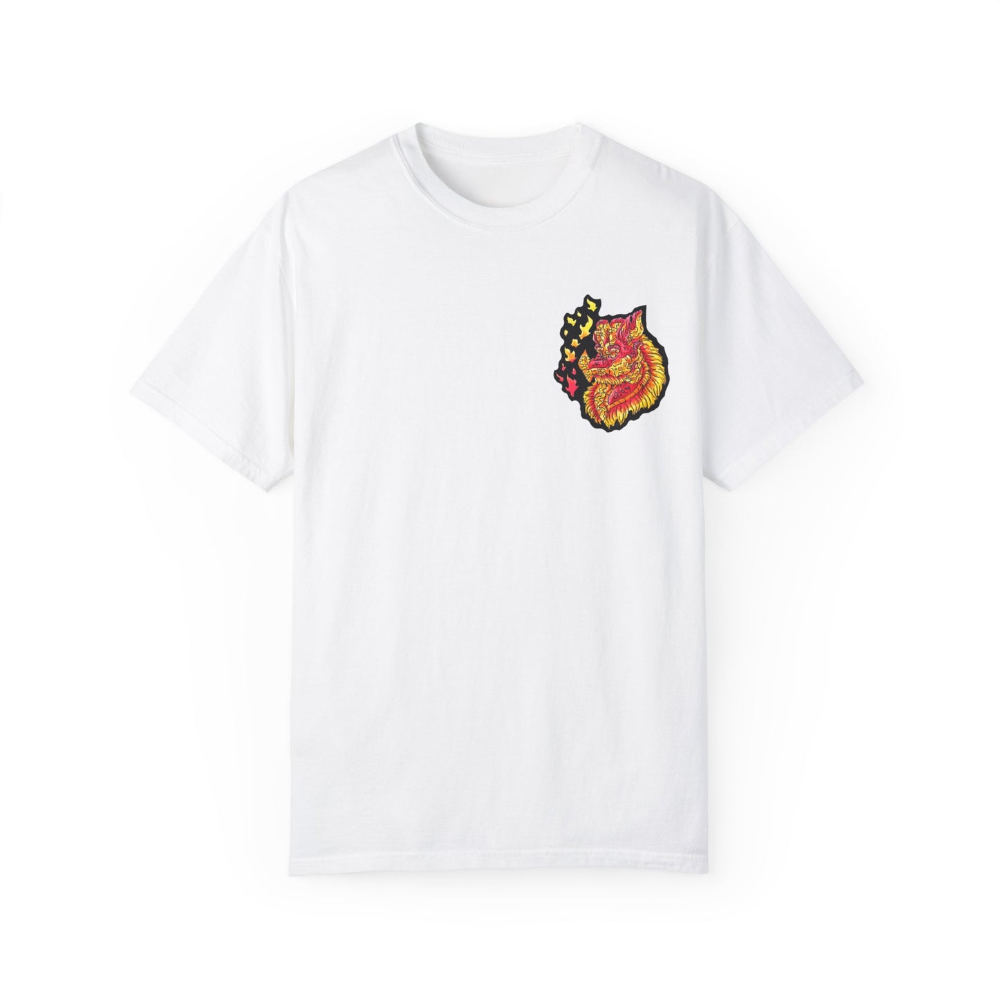 Fire Dragon Head 2 Unisex Garment-Dyed T-shirt