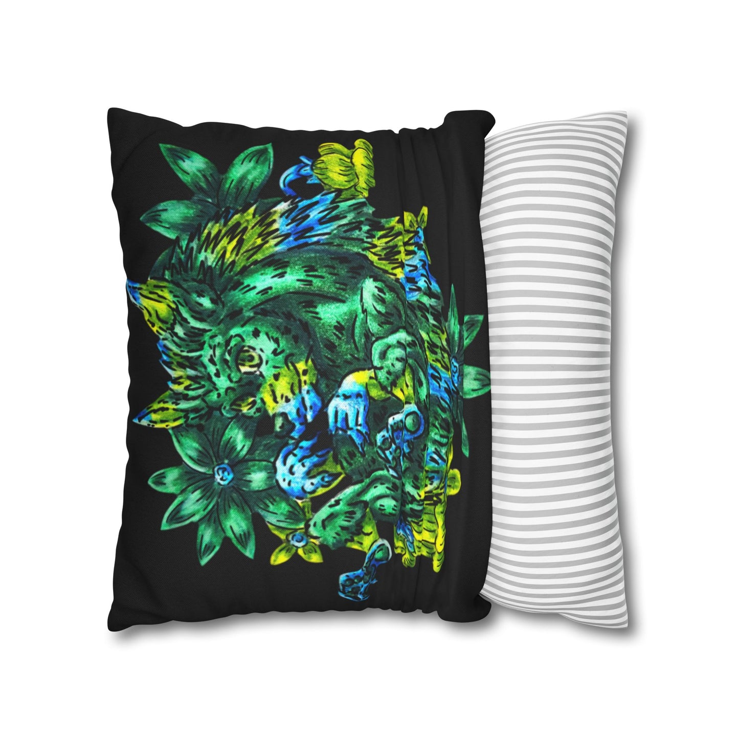 Clover the Hedgehog Spun Polyester Square Pillowcase
