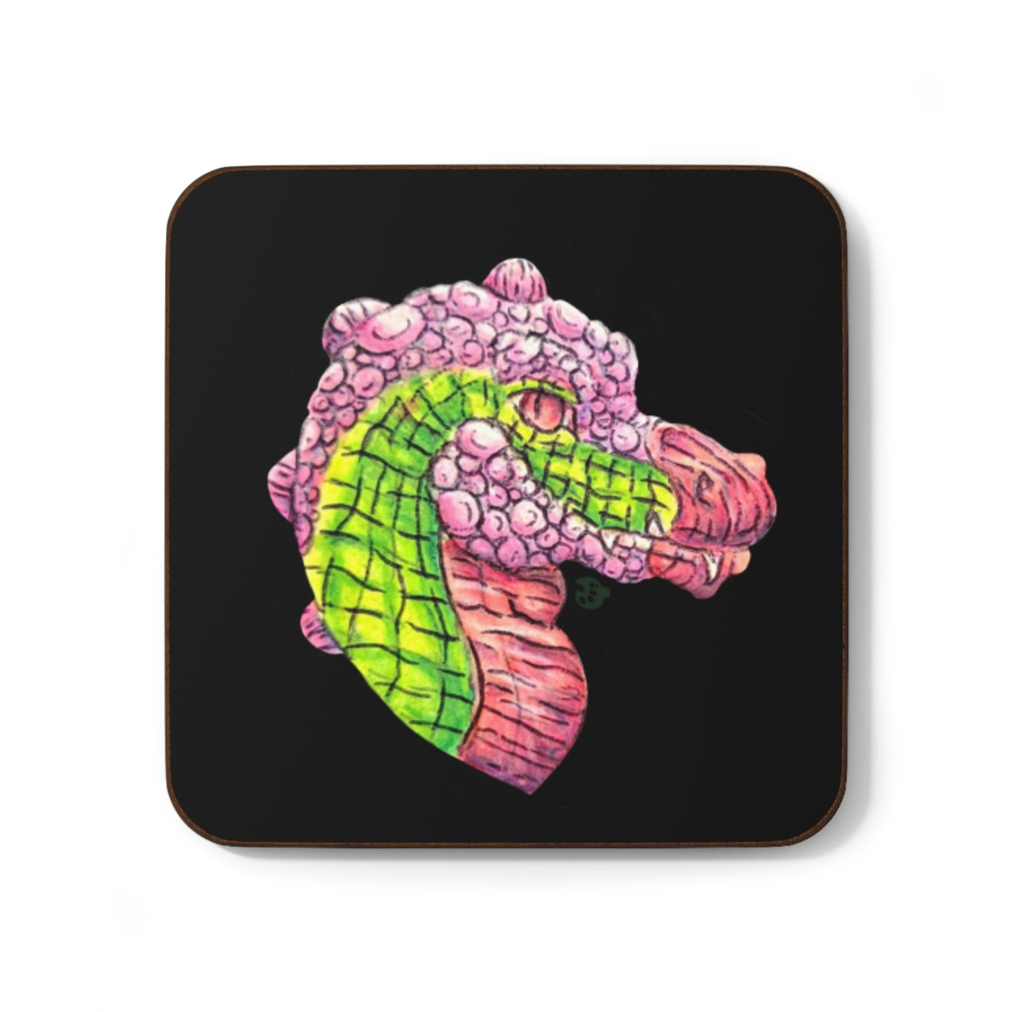 Dimetrodon Head Hardboard Back Coaster