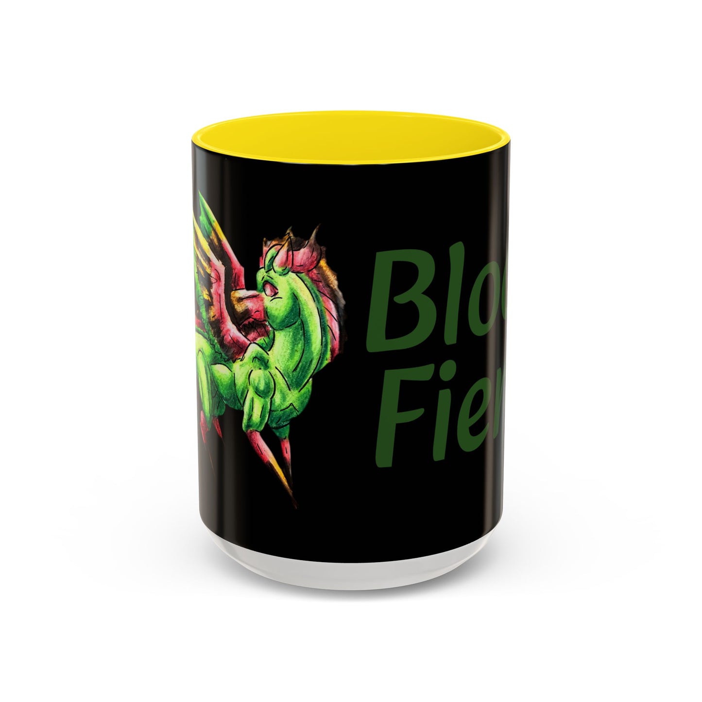 Chibi Spring Dragon- Bloom Fierce - Fantasy Nature- Mythical Creature- Forest Guardian Art - Dragon Lover Gift Coffee Mug