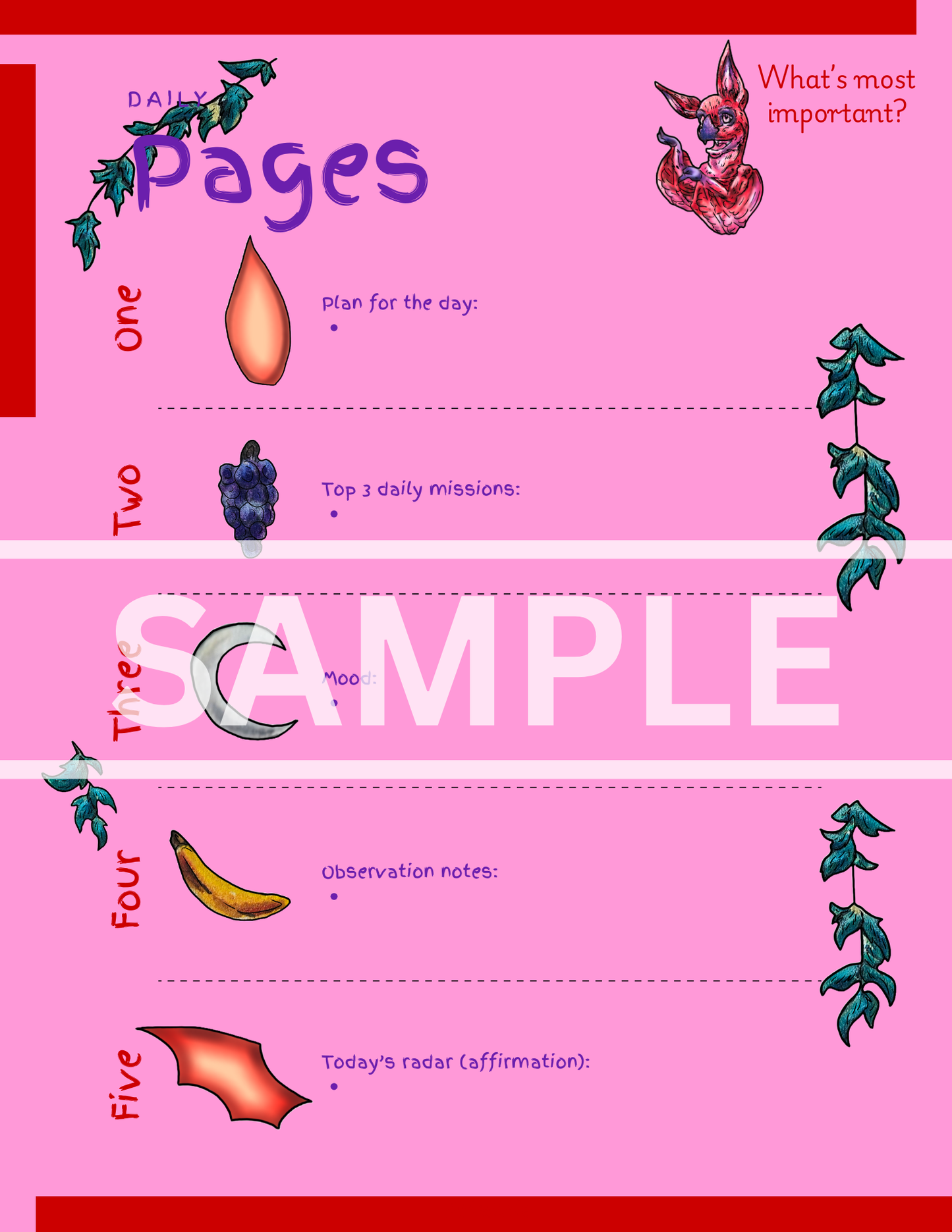 DIGITAL DOWNLOAD Myra Monthly Planner