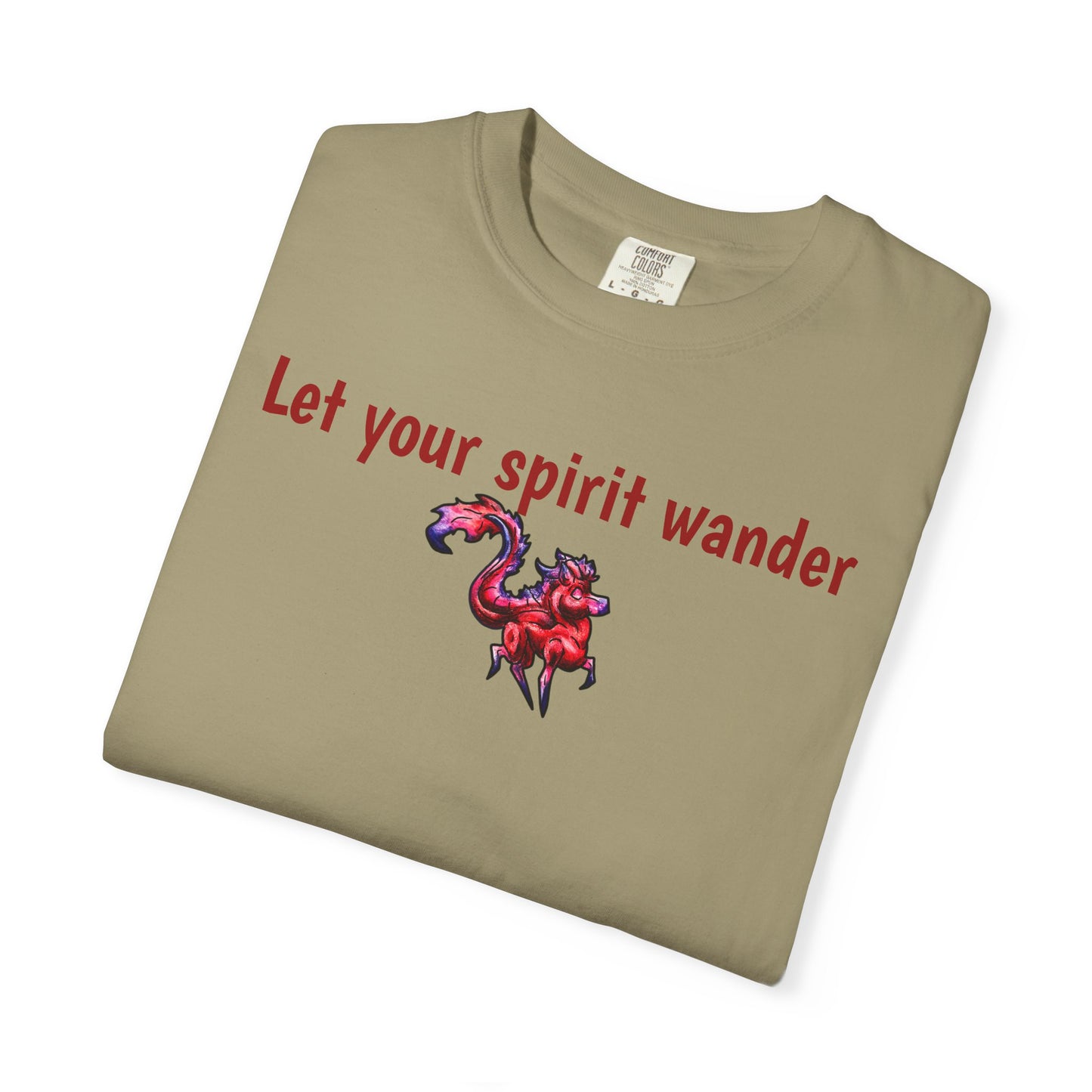 Chibi Myer the Kirin- Let your spirit wander T-shirt- Fantasy Nature- Mythical Creature- Kirin Lover Gift - Shirt