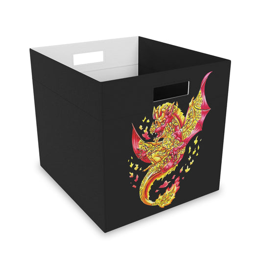 Cutesy Fire Dragon Float Felt Storage Box