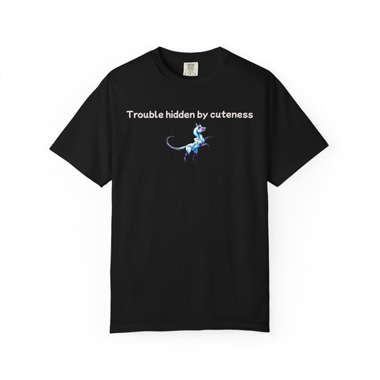 Chibi Slictine the Cat- trouble- Fantasy Cat- Cute Creature Art- Nature Animal- T Shirt