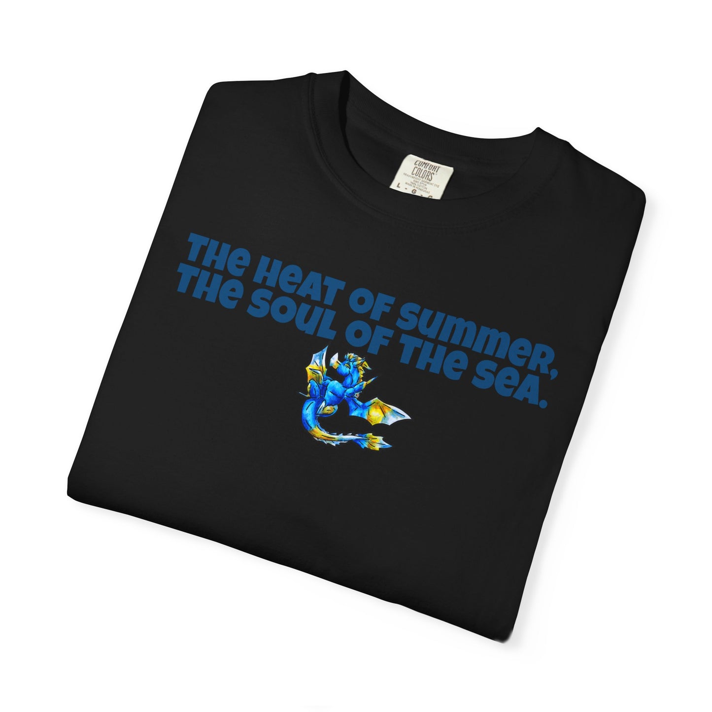 Chibi Summer Dragon- Heat & Soul- Summer Fantasy- Sunlit Tide Dragon- T-Shirt