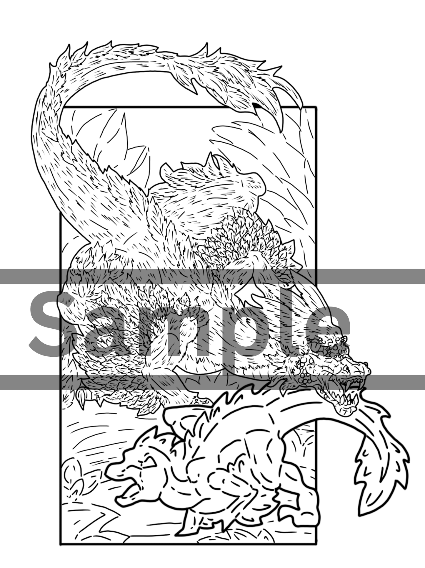 Die-Cut Caena the Raptor Bookmarks DIGITAL DOWNLOAD Line Art Version