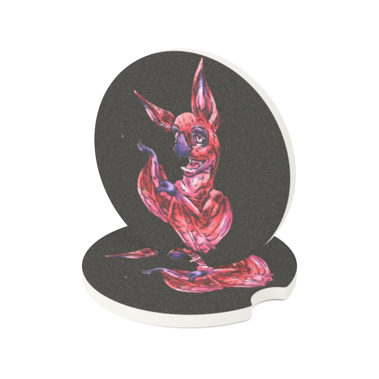 Myra the Bat Soapstone Car Coaster