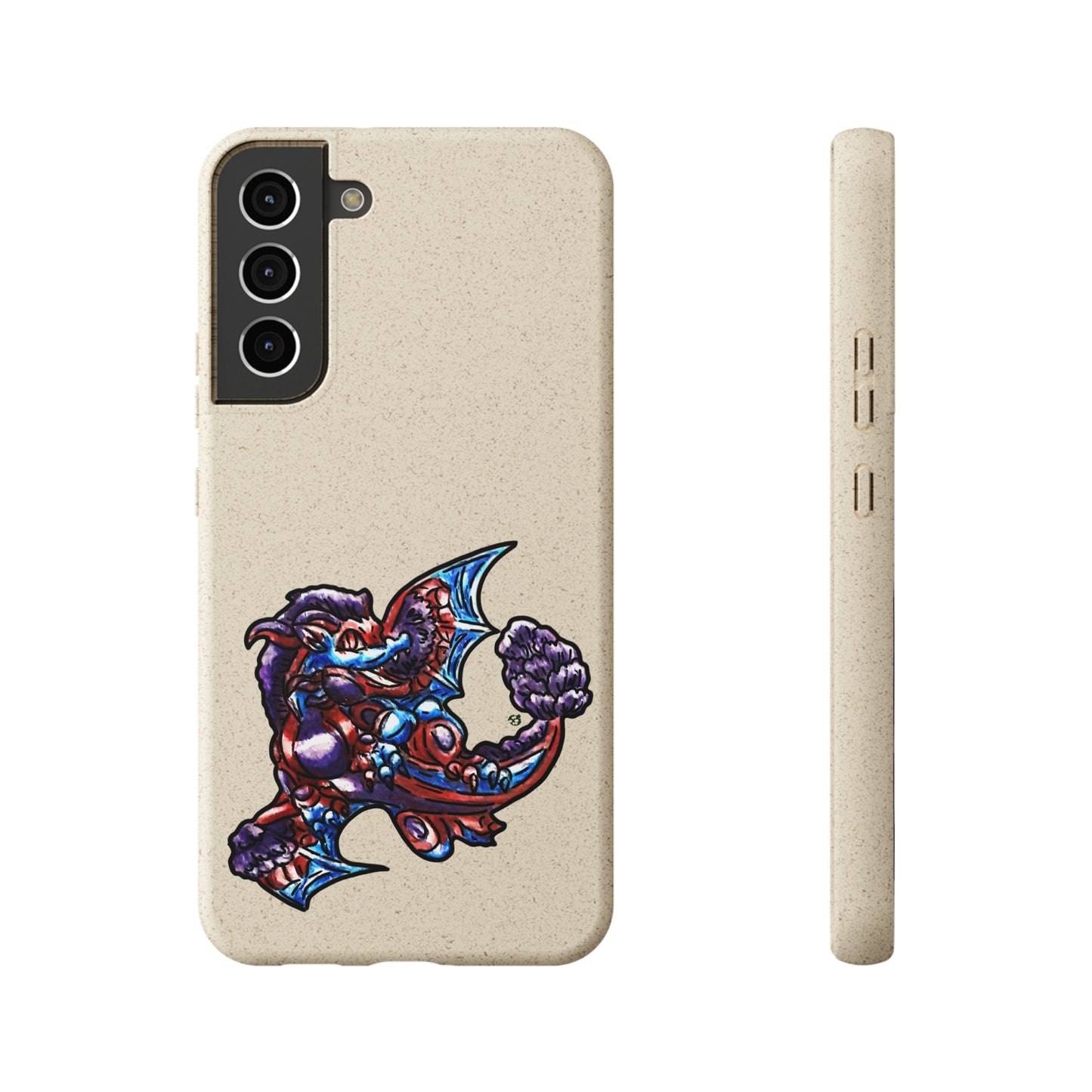 Cutesy January Dragon Twirl Biodegradable Cases