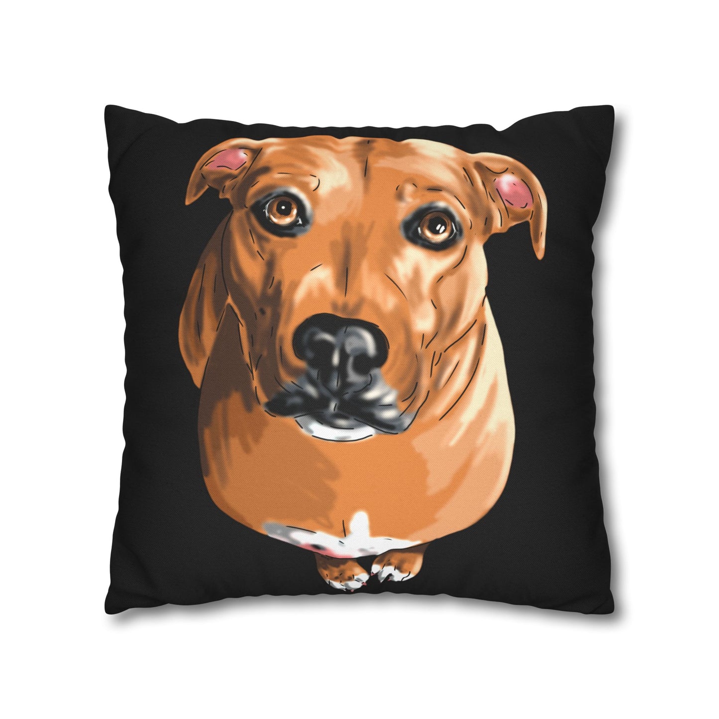 Funny Dog Phrase - Gift for Dog Lover - Spun Polyester Square Pillowcase