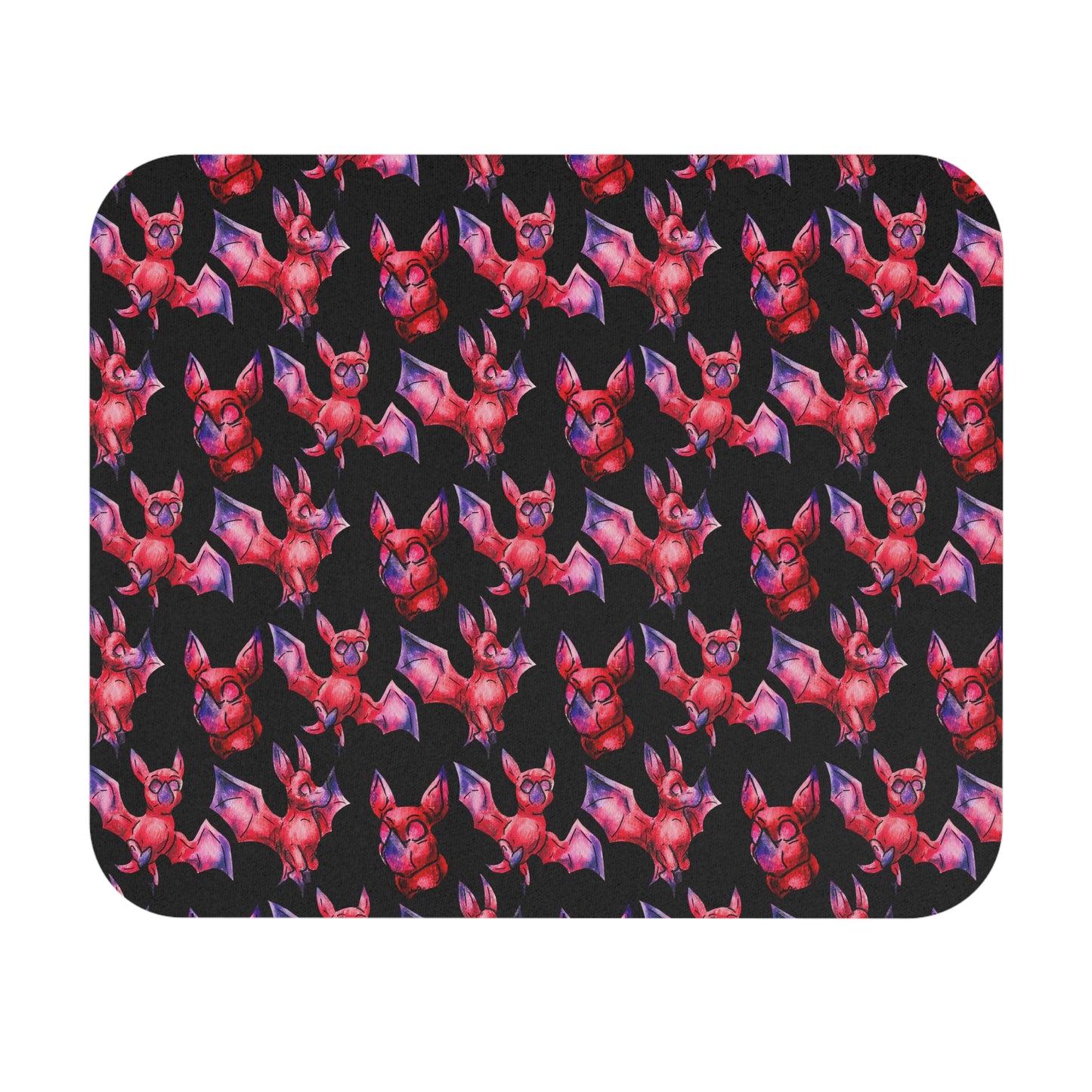 Chibi Myra the Bat- Pattern- Chibi Bat- Cute Animal -Mouse Pad (Rectangle)