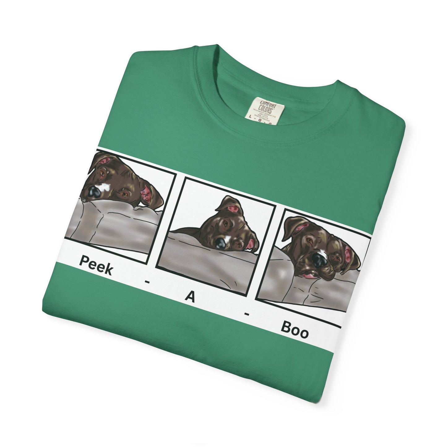 Peek A Boo Dog Shirt – Funny Dog Lover Tee – Cute Dog Mom Gift – Dog Dad Shirt – Rescue Dog Humor Shirt – Animal Lover Gift Idea