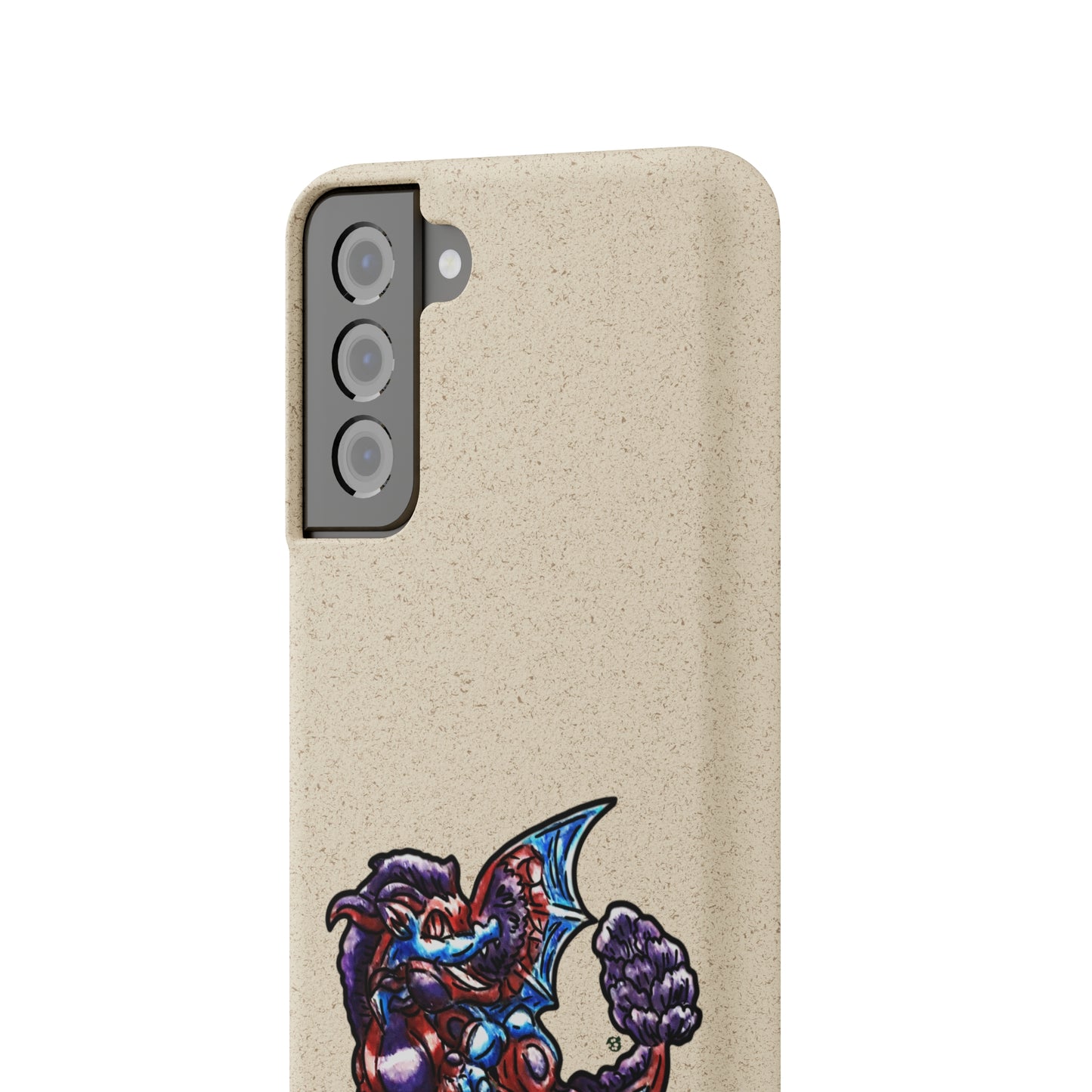 Cutesy January Dragon Twirl Biodegradable Cases