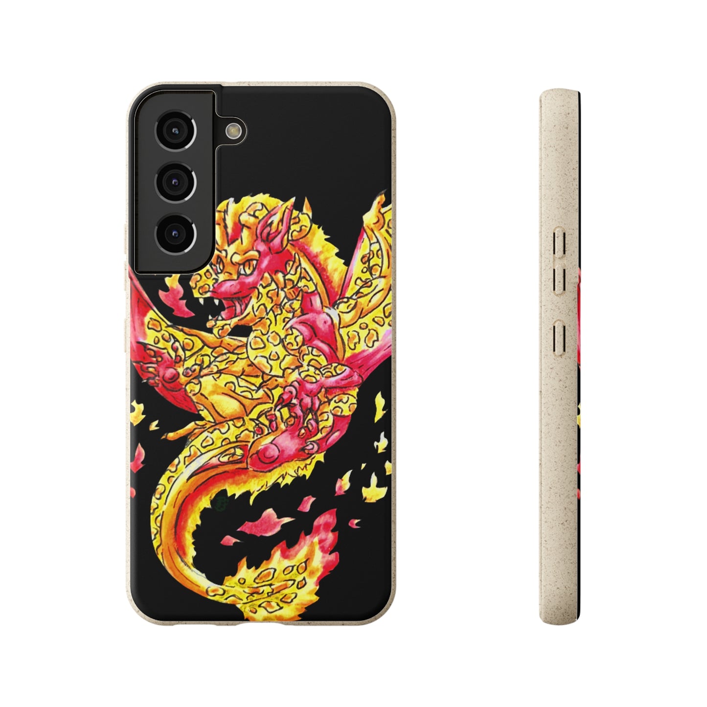 Cutesy Fire Dragon Float Biodegradable Cases