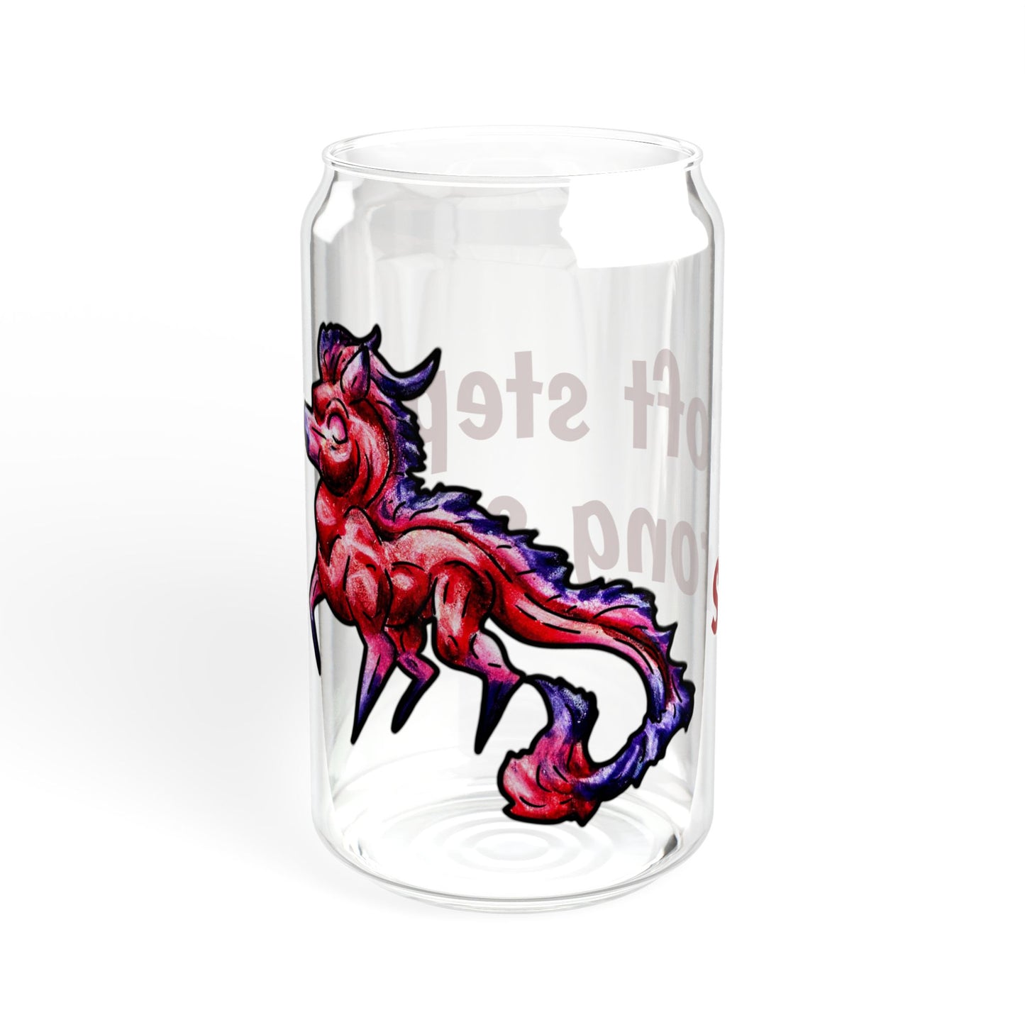Myer the Kirin- Soft steps, strong spirit- Chibi Kirin- Cute Animal - Sipper Glass, 16oz