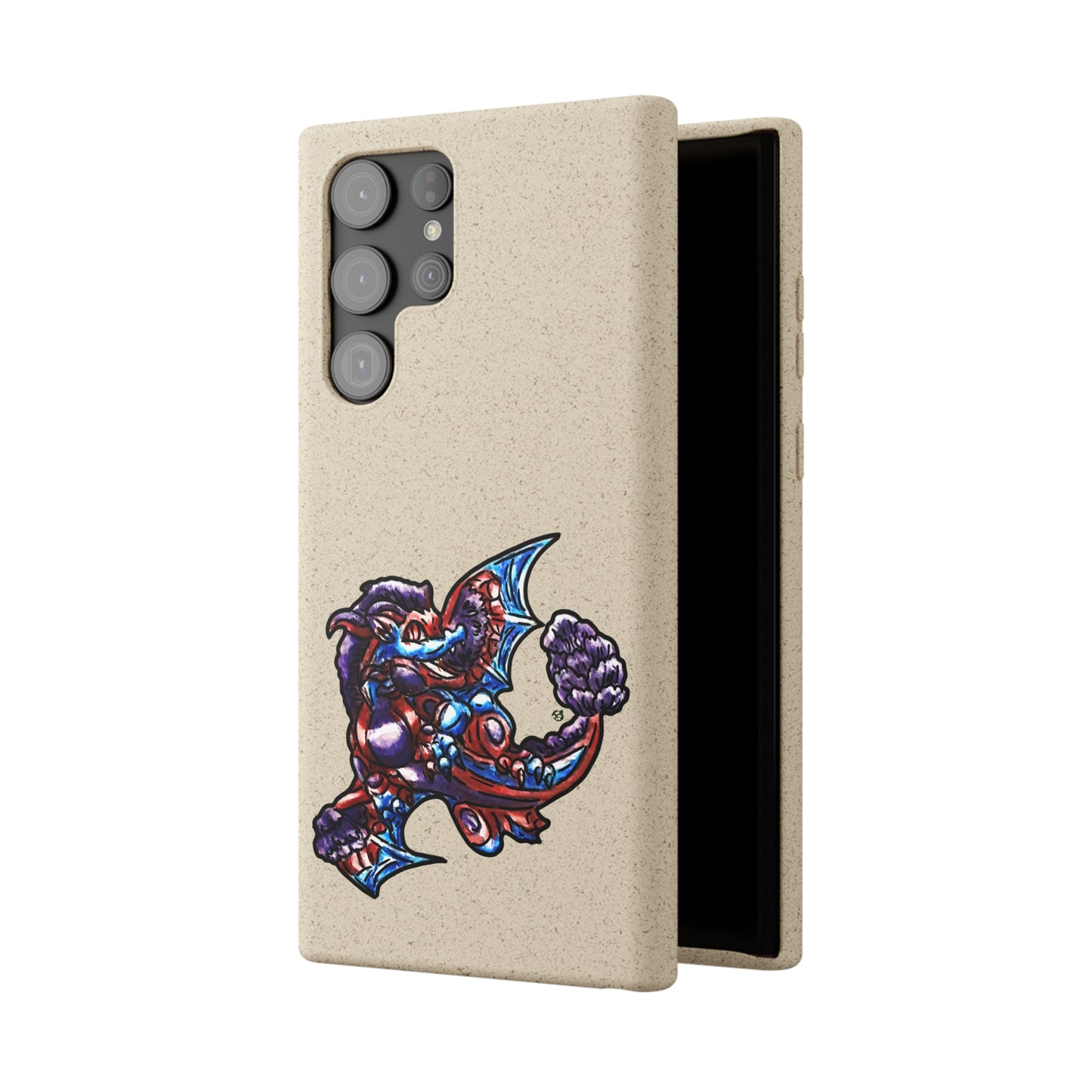 Cutesy January Dragon Twirl Biodegradable Cases