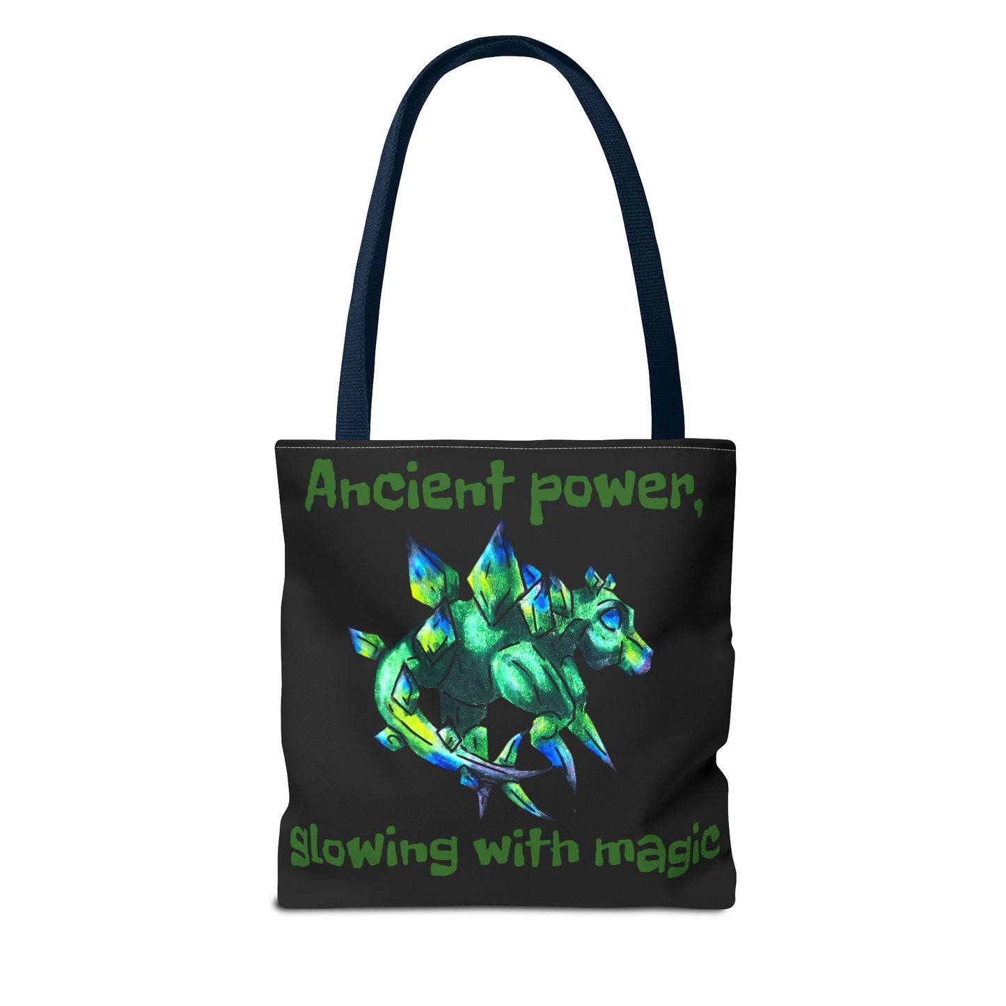 Chibi Arith the Stegosaurus- Chibi Dinosaur Art- Prehistoric Creature- Double-sided Tote Bag