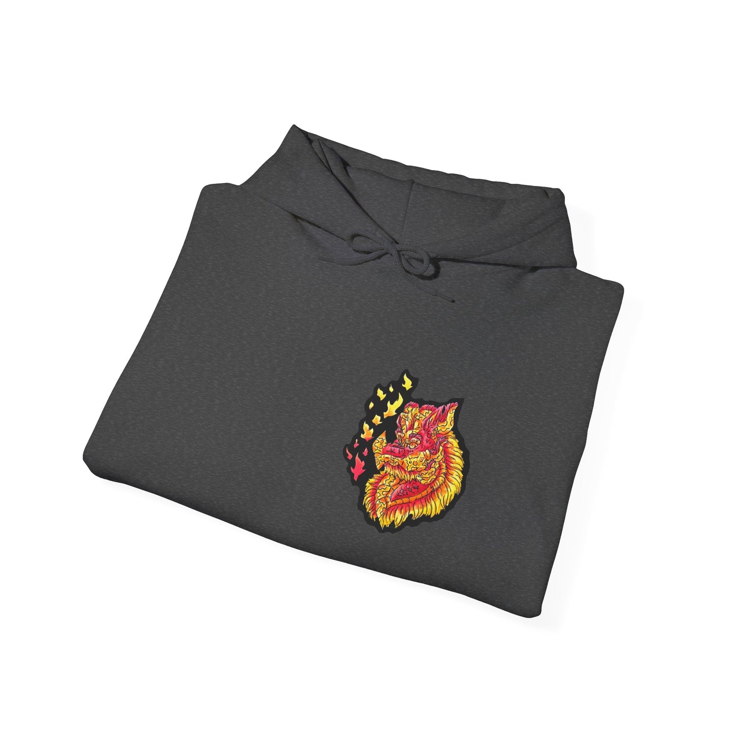 Fire Dragon Head Unisex Heavy Blend™ Hooded Sweatshirt