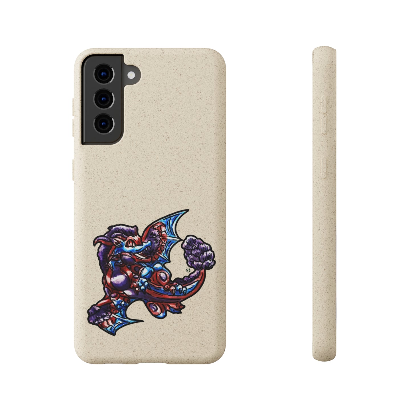 Cutesy January Dragon Twirl Biodegradable Cases