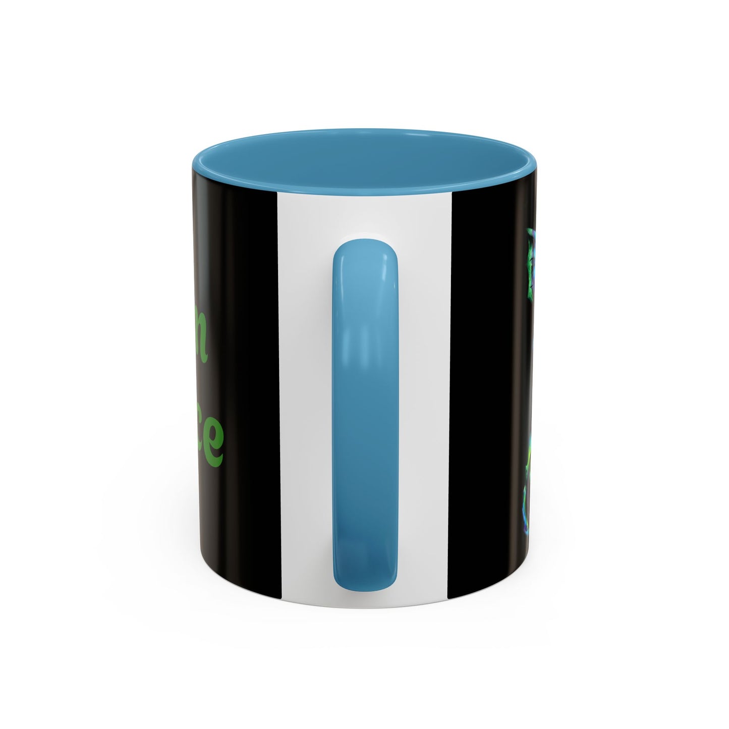 Arlith- Emerald Chibi Dragon – Aggressive Green Fantasy Chibi Dragon– Born Feral Mug – Mythical Creature– Dragon Lover Gift Coffee Mug