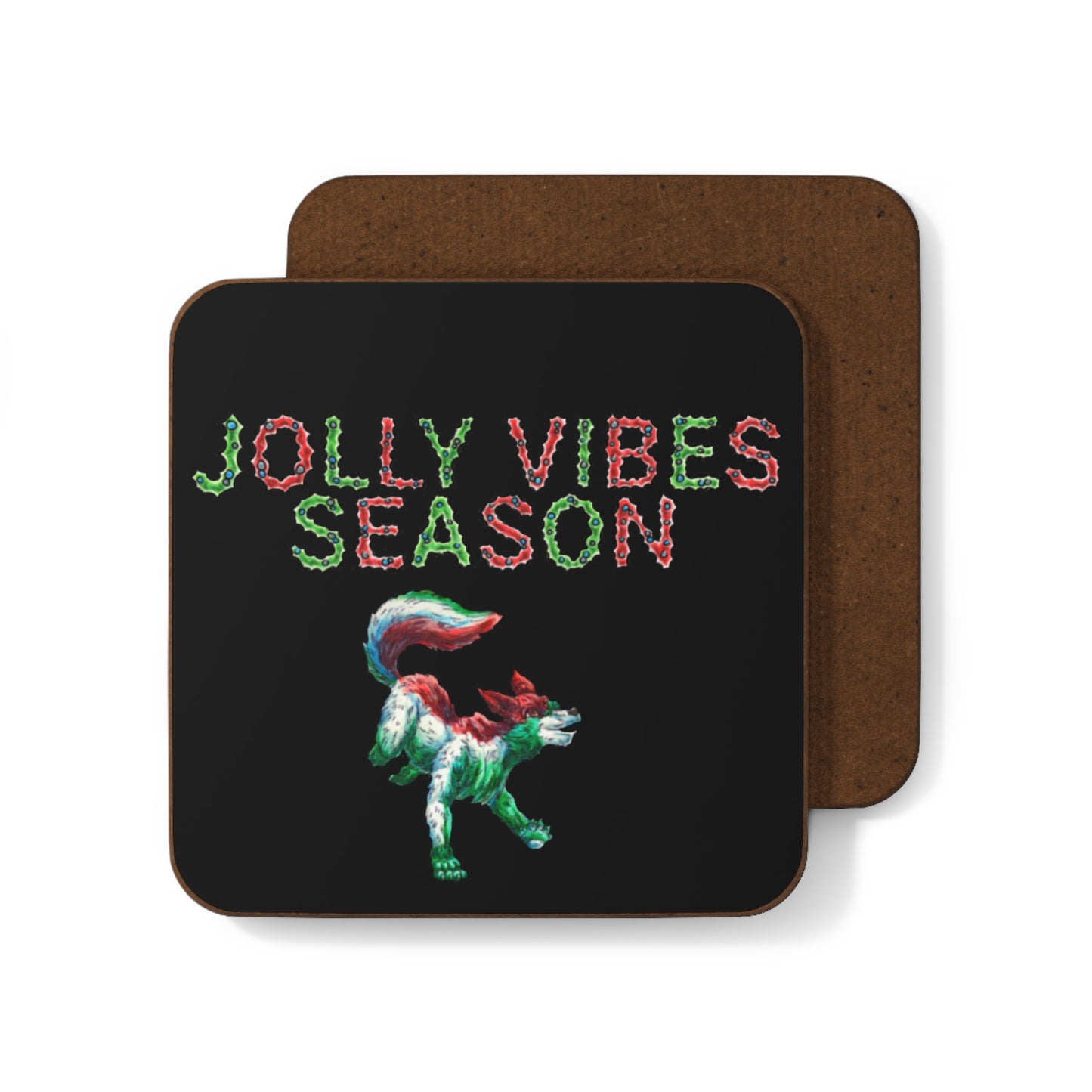 Jolly the She-wolf Hardboard Back Coaster