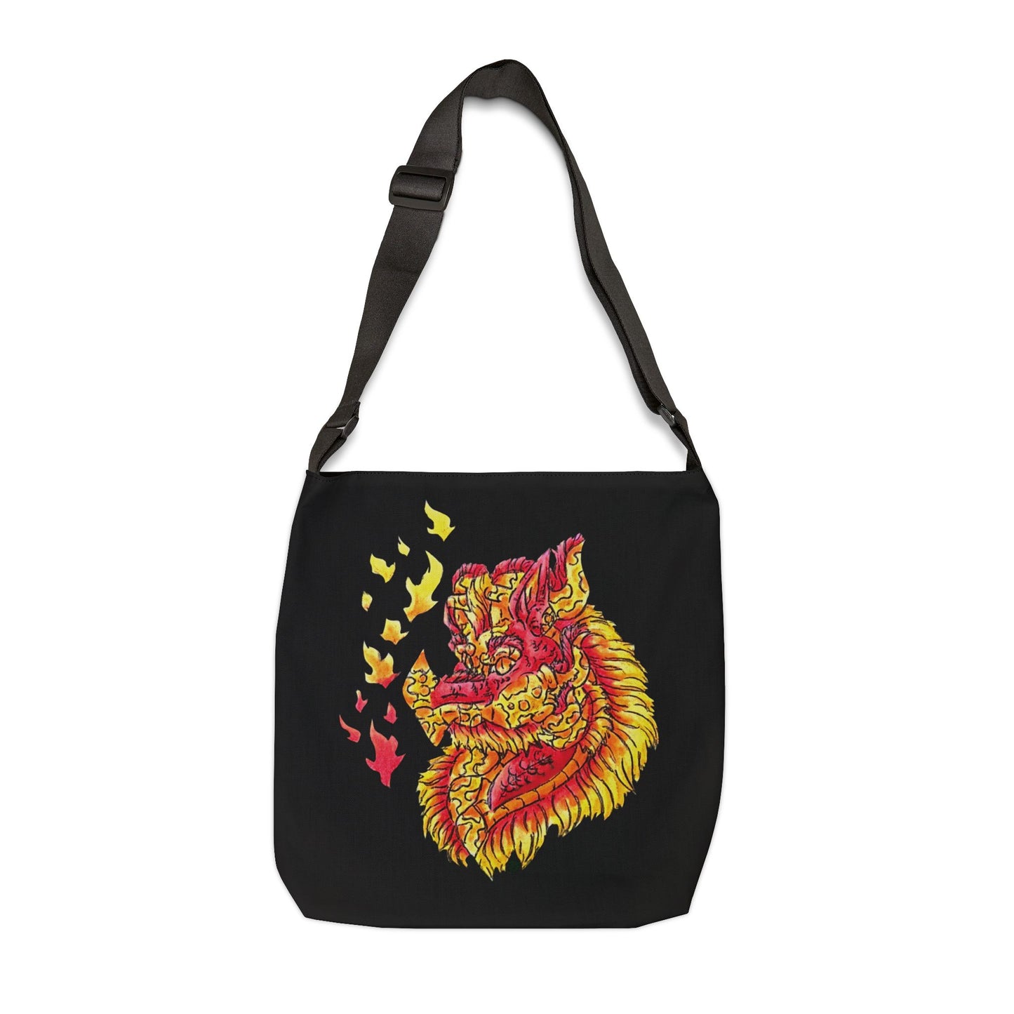 Fire Dragon Heads Adjustable Tote Bag (AOP)