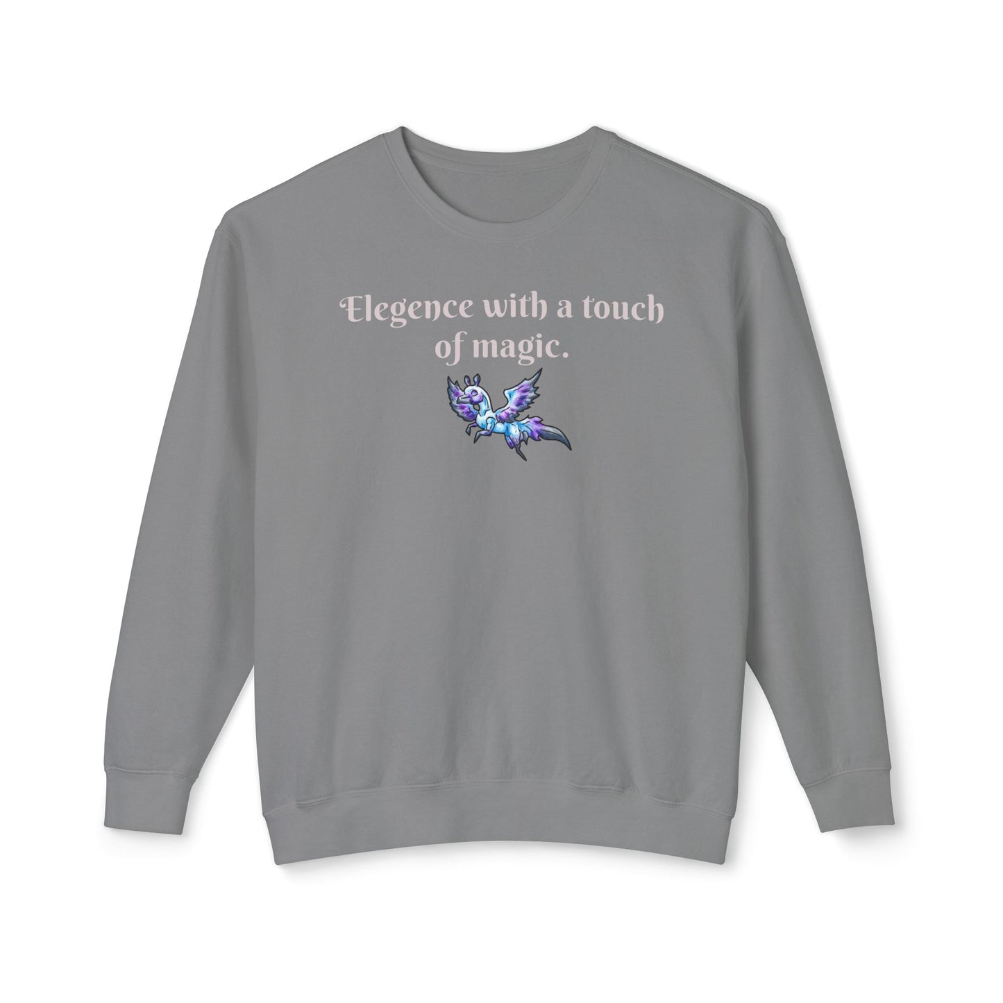 Chib Seleste the Peryton- Elegance- Fantasy Creature- White Deer Bird- Crewneck