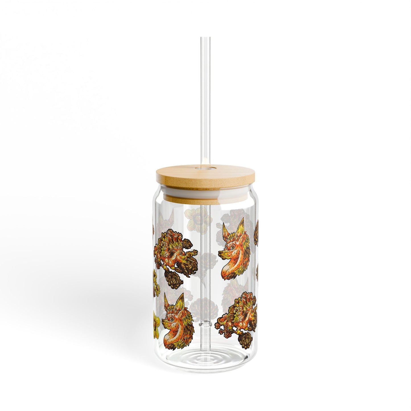 Aster the Fall Hedgehog Sipper Glass, 16oz