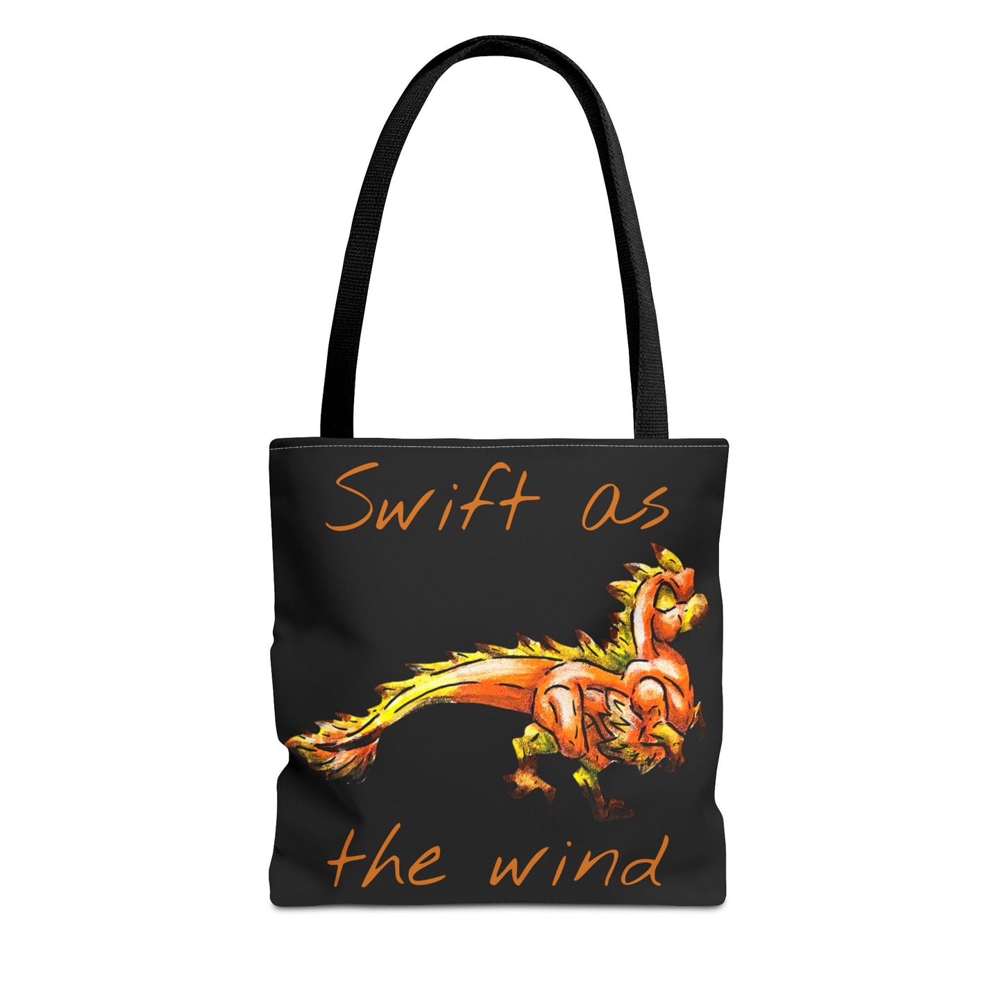 Chibi Caena the Raptor- Dinosaur art- Prehistoric- Two-toned Tote Bag