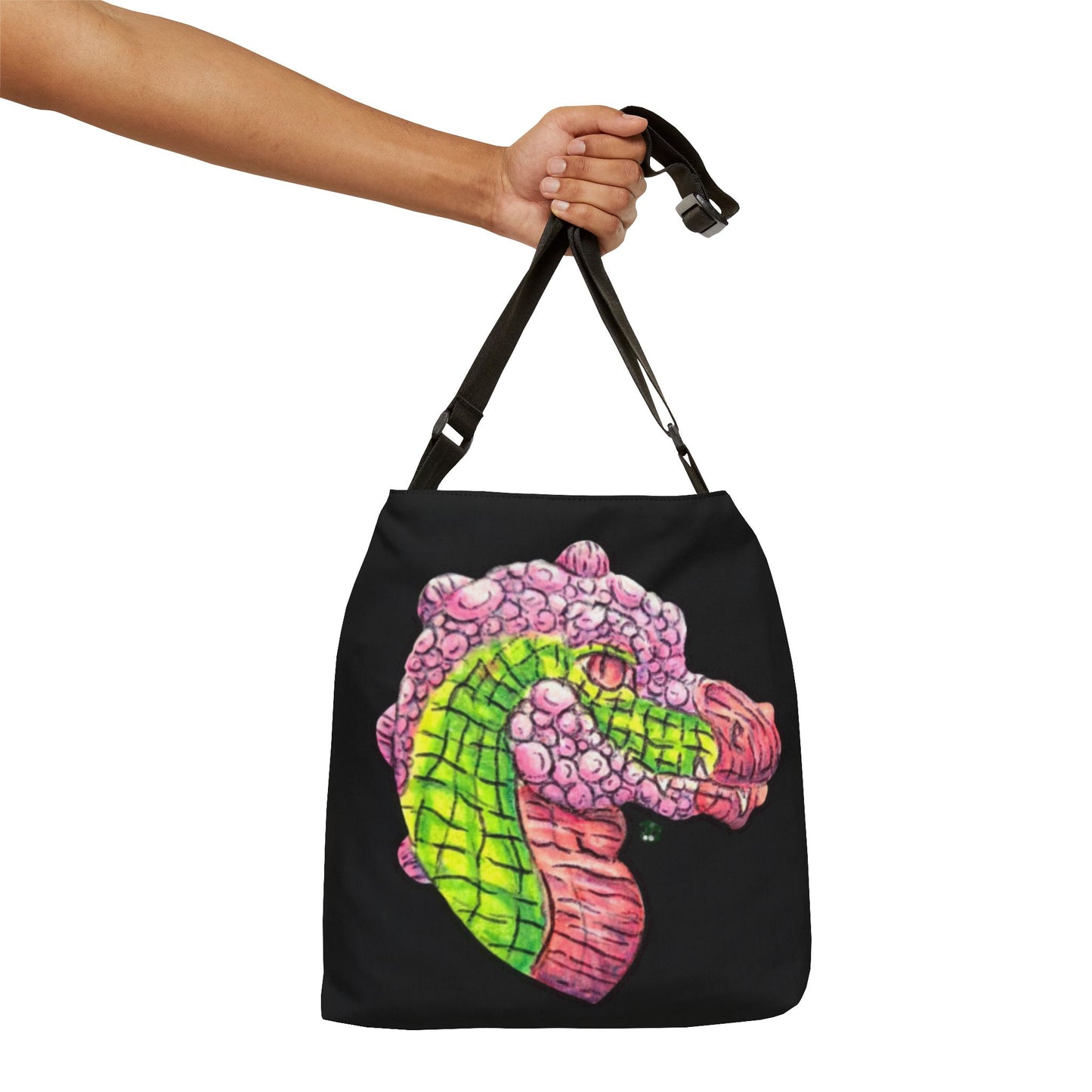 Dimetrodon Heads Adjustable Tote Bag (AOP)