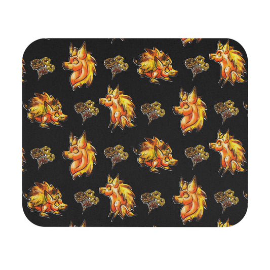 Minis Aster the Fall Hedgehog Pattern Mouse Pad (Rectangle)